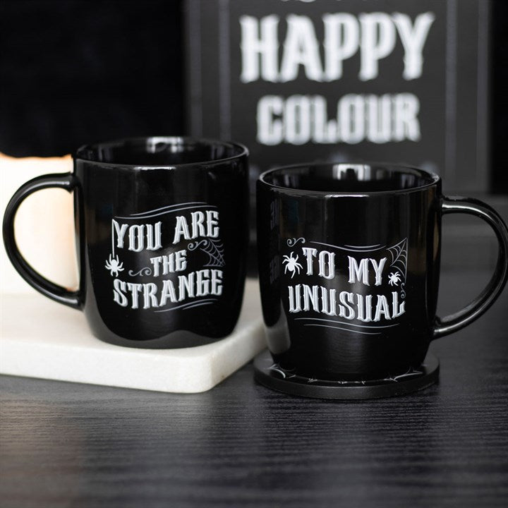 You Are The Strange Mug Set – Gothic Couple Cups 350ml