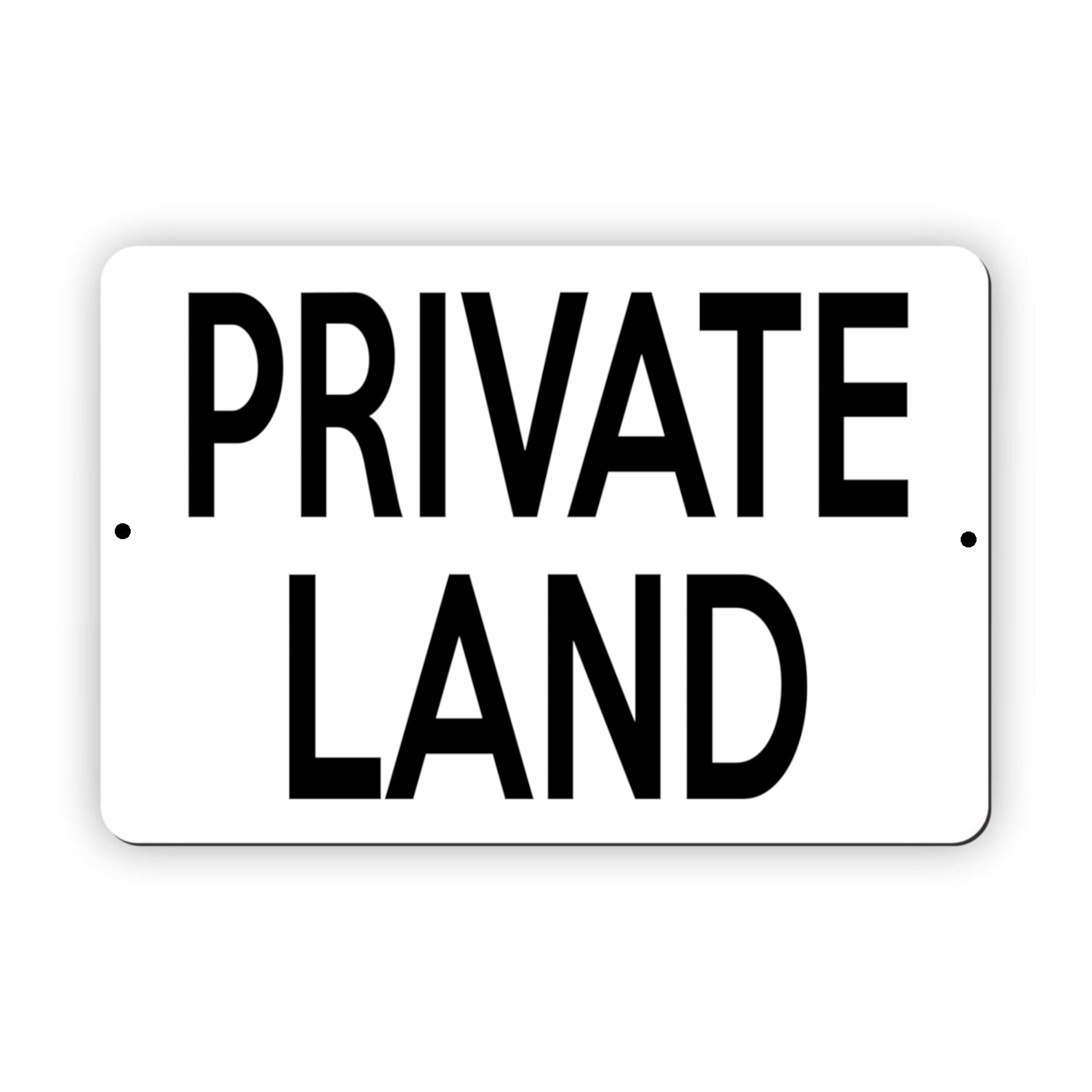 UV376 PRIVATE LAND Metal Aluminium Composite Plaque Sign Door Gate Fence