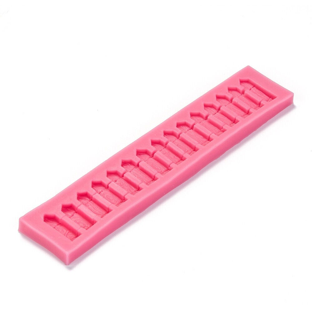 Food Grade Fence Fairy Garden Silicone Mold Soap Candle Fondant Baking Chocolate