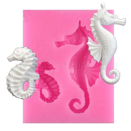 Food Grade Seahorse Silicone Mold Soap Candle Fondant Baking Chocolate DIY