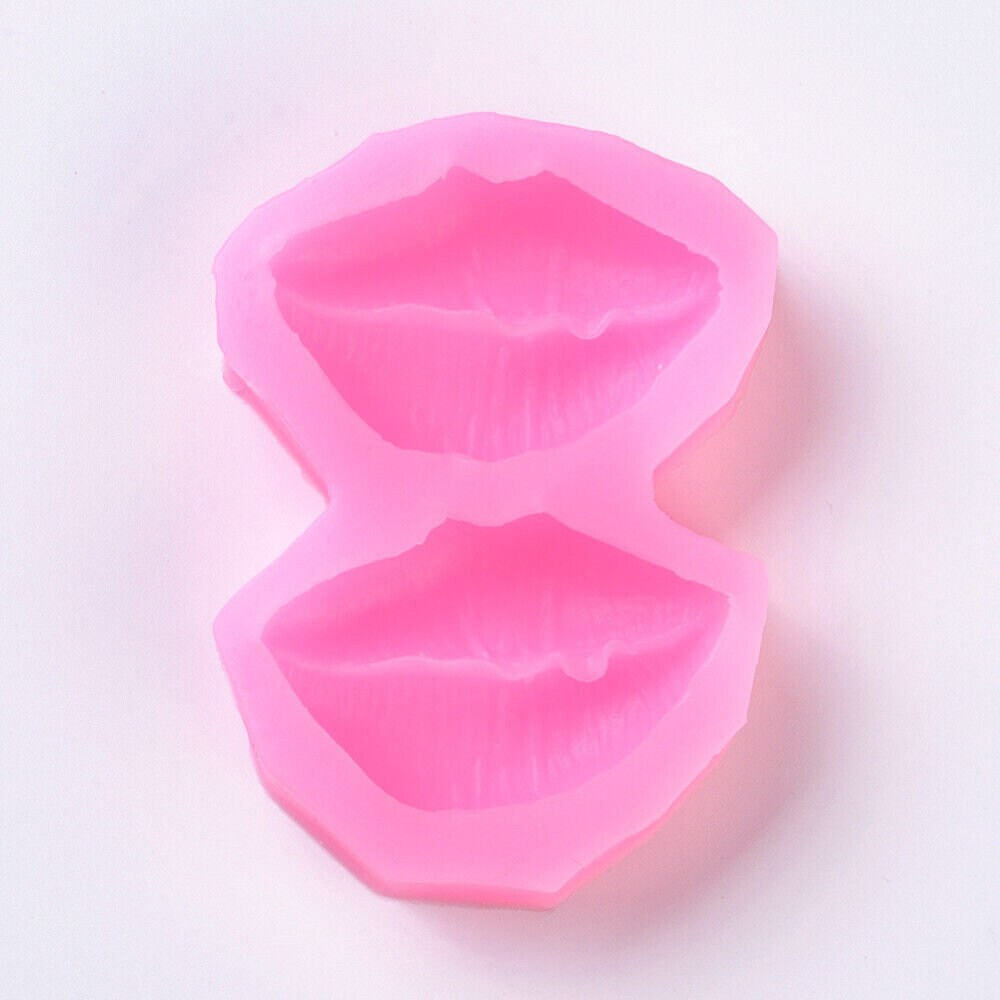 Food Grade Sexy Lips Silicone Molds Soap Candle Fondant Baking Chocolate DIY