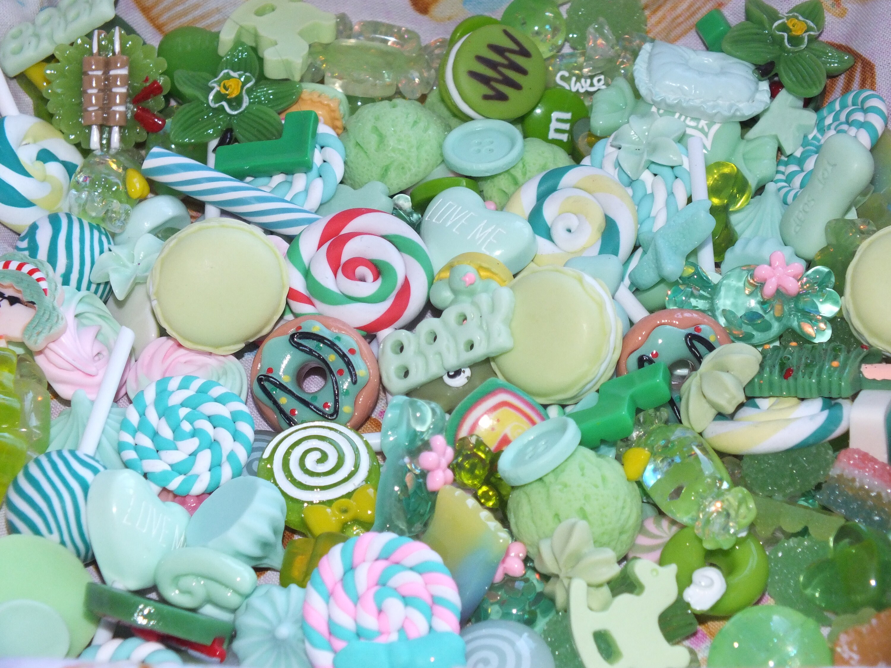 New Designs Mixed Candy Resin & Clay Lollipop Sweets Fake Flatback Food Charms Cabochon DIY Choose C