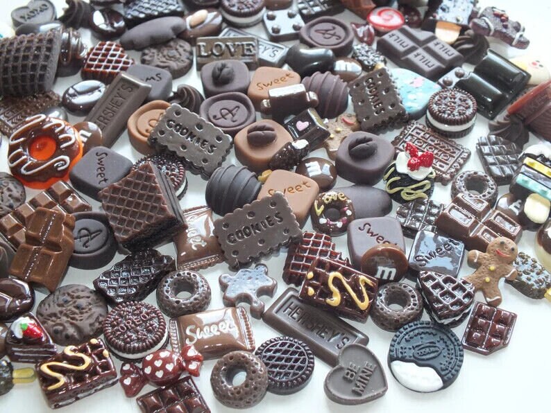 New Designs Mixed Candy Resin & Clay Lollipop Sweets Fake Flatback Food Charms Cabochon DIY Choose C