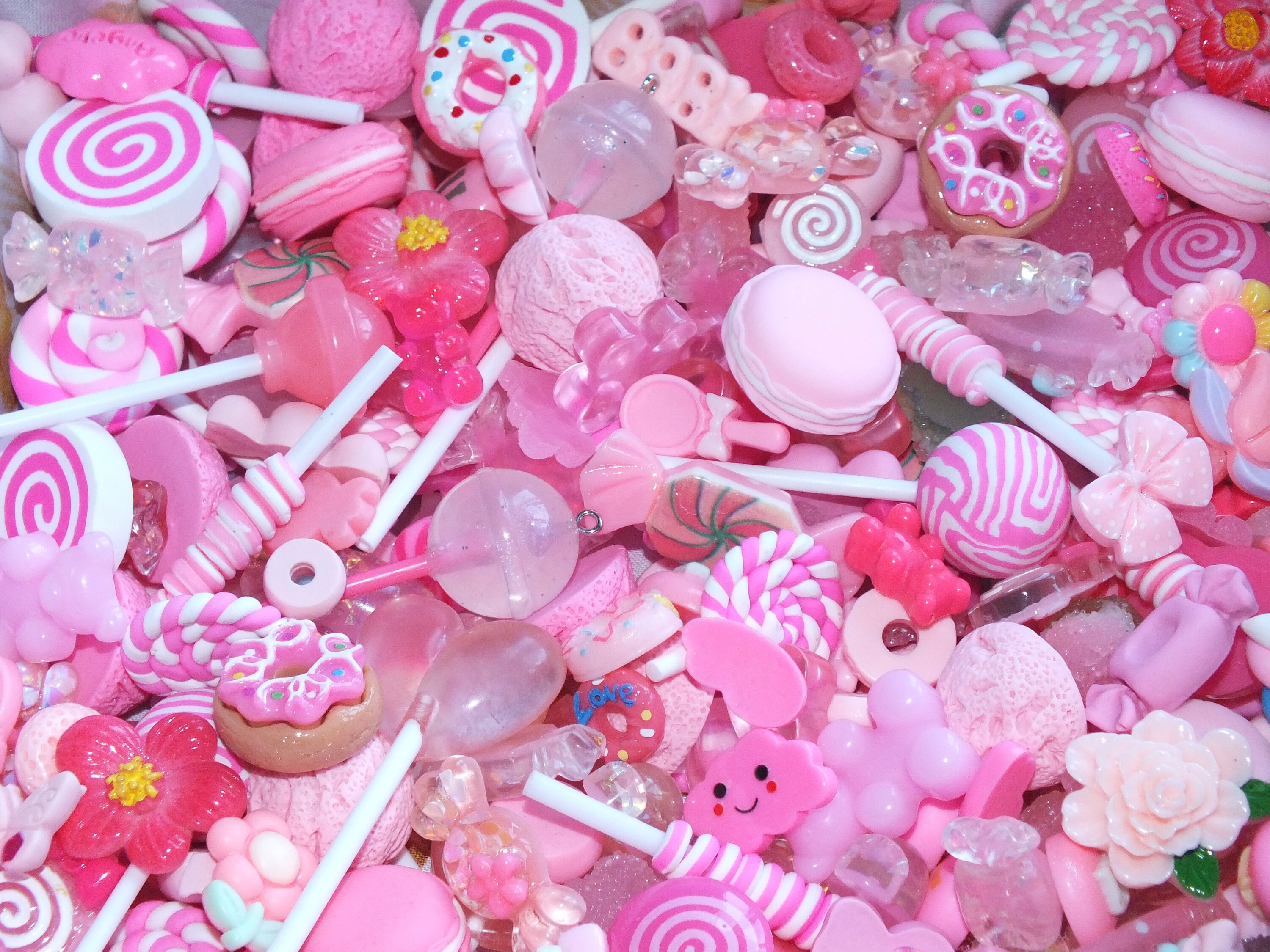 New Designs Mixed Candy Resin & Clay Lollipop Sweets Fake Flatback Food Charms Cabochon DIY Choose C