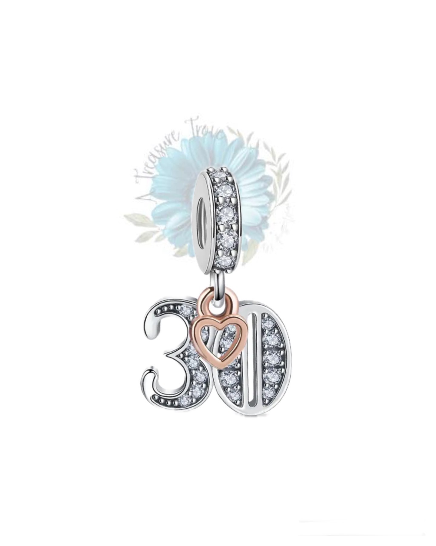 Number 30 charm