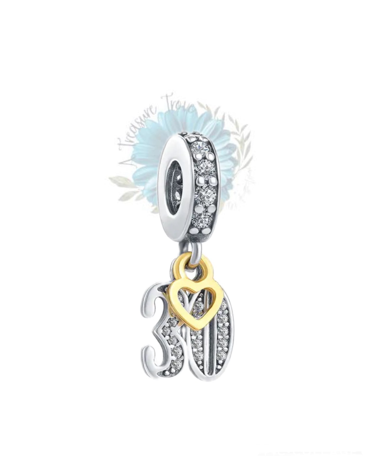 Number 30 charm