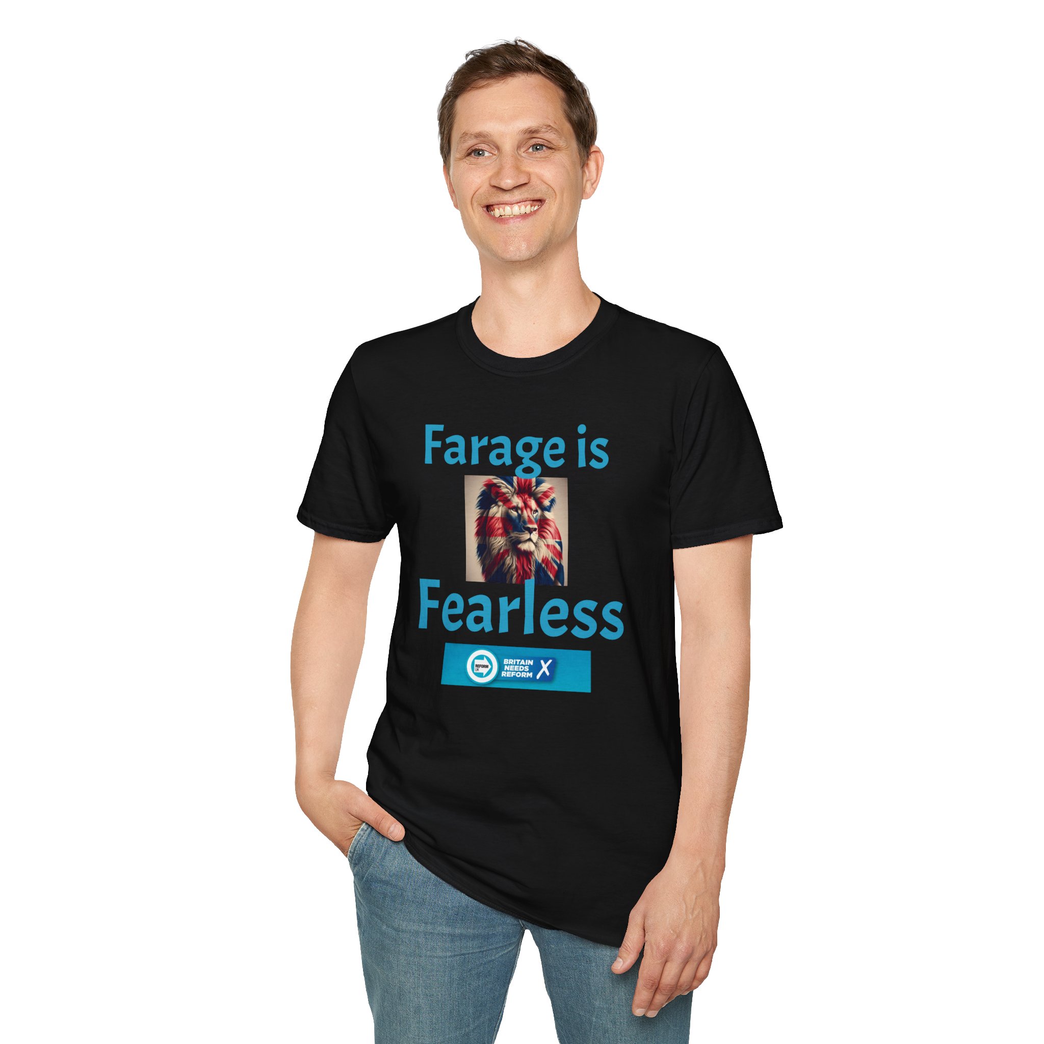 Farage is fearless black tee shirt