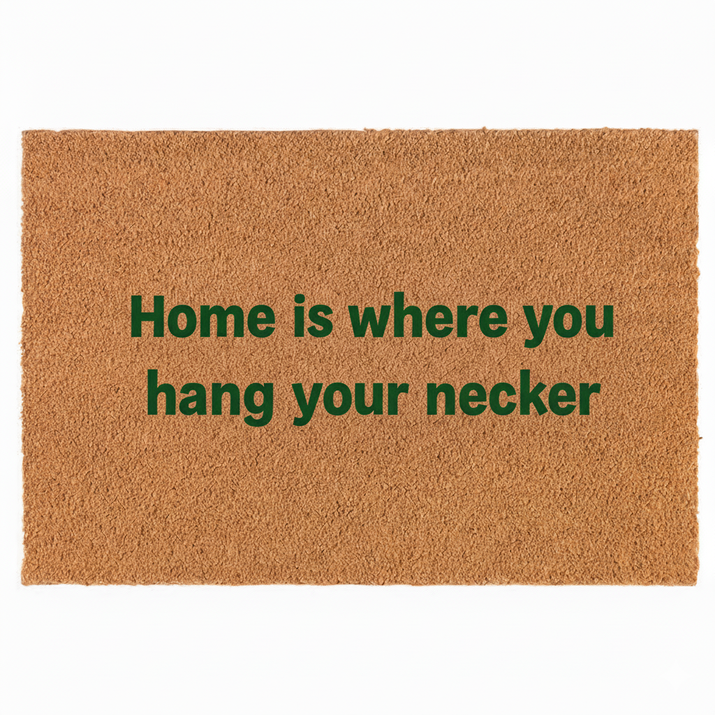 Home is where you hang your necker