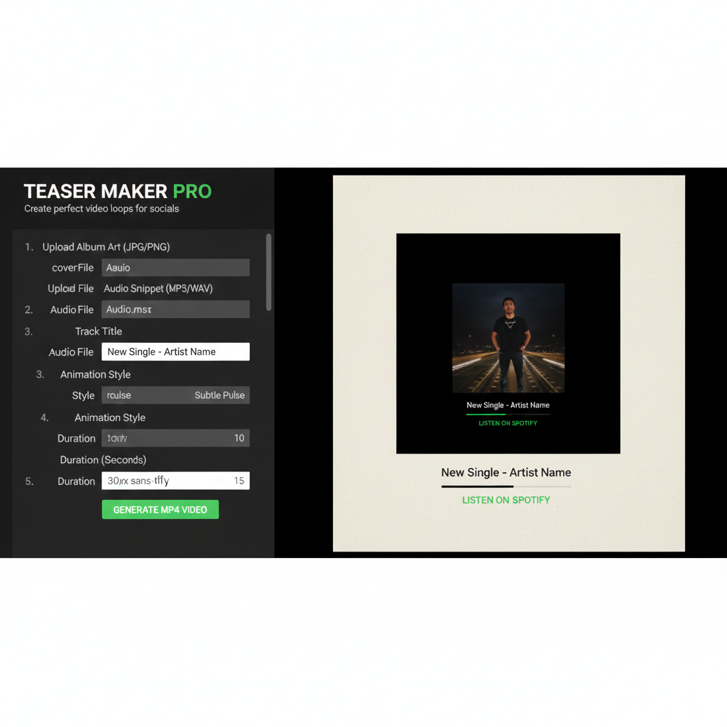 Software - Social Teaser Maker PRO (9:16 Video Generator)