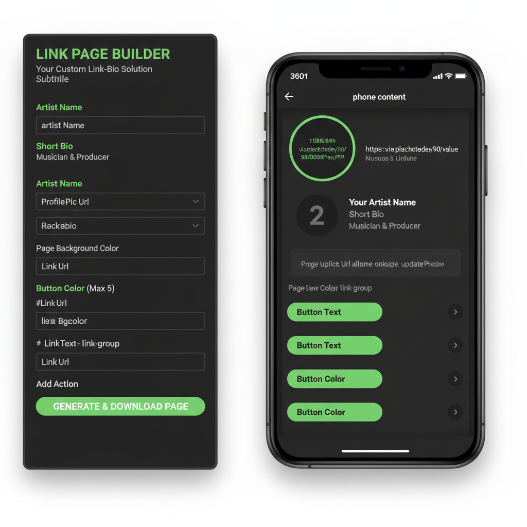 Artist Link Page Builder PRO (Lifetime Access)