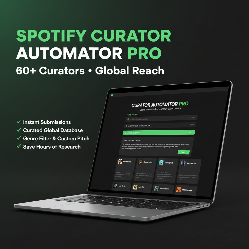 Spotify Curator Automator PRO (Software + 60+ Global Contacts)