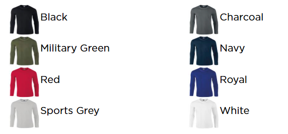 Pre Order - Long Sleeve T-Shirt - 8 Colours