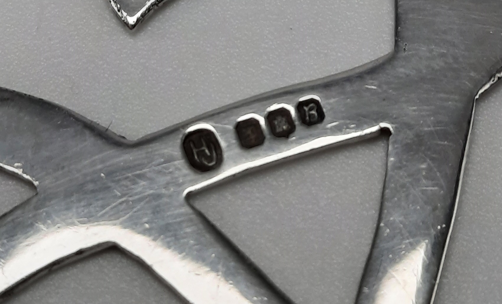 Large Sterling Silver Hjaltasteyn Triple Axe Brooch