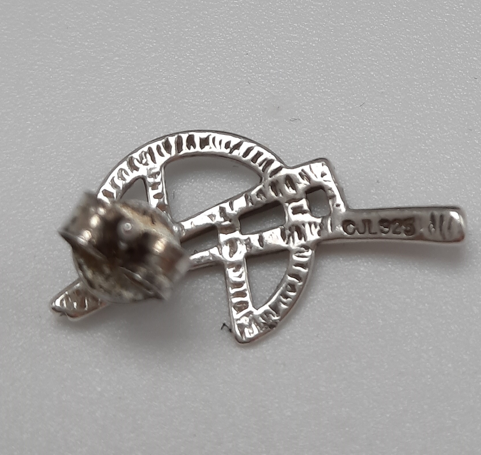 Stylish Sterling Silver Ear Studs by Carrick