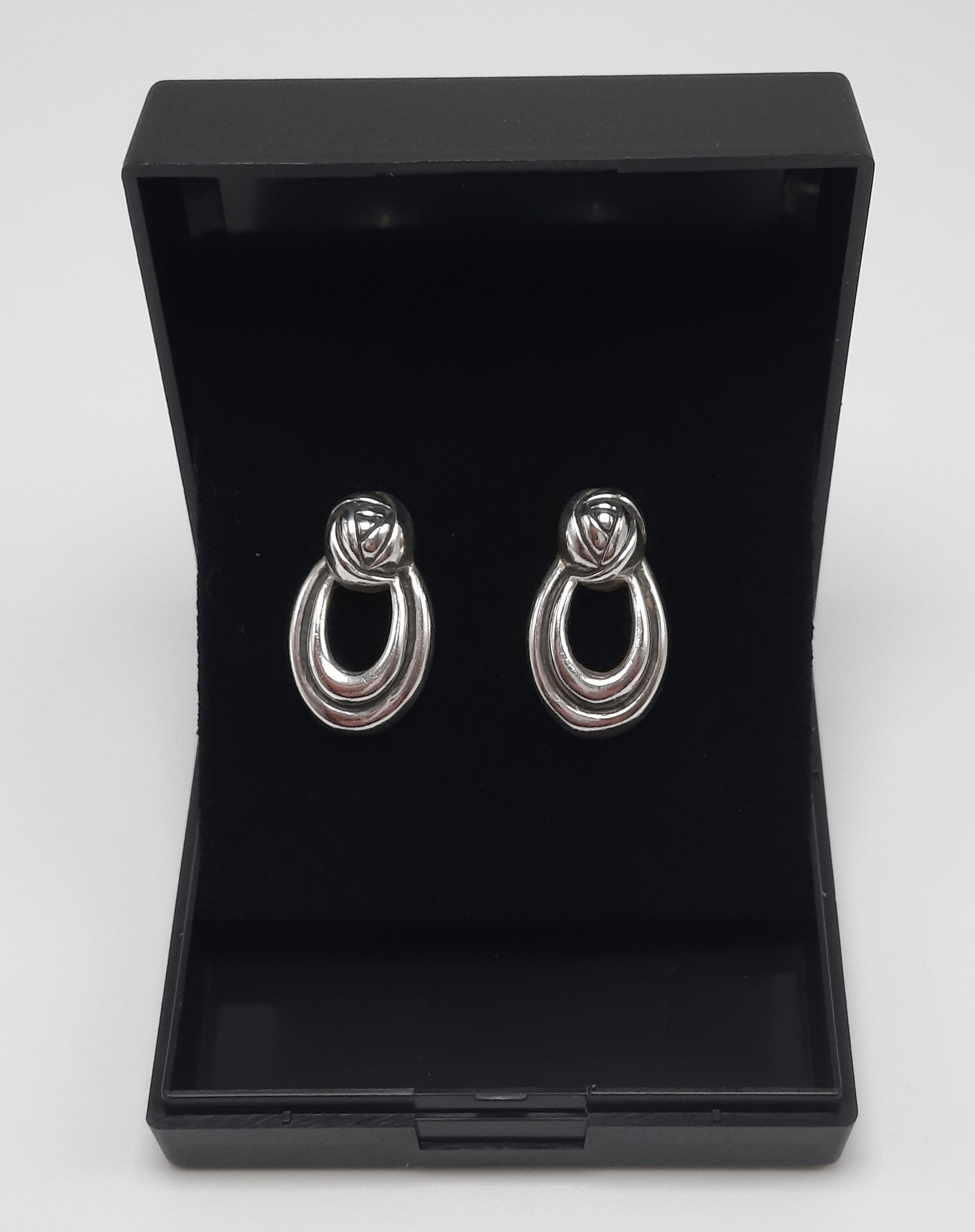 Sterling Silver Rennie Mackintosh Inspired Stud Earrings by Kit Heath