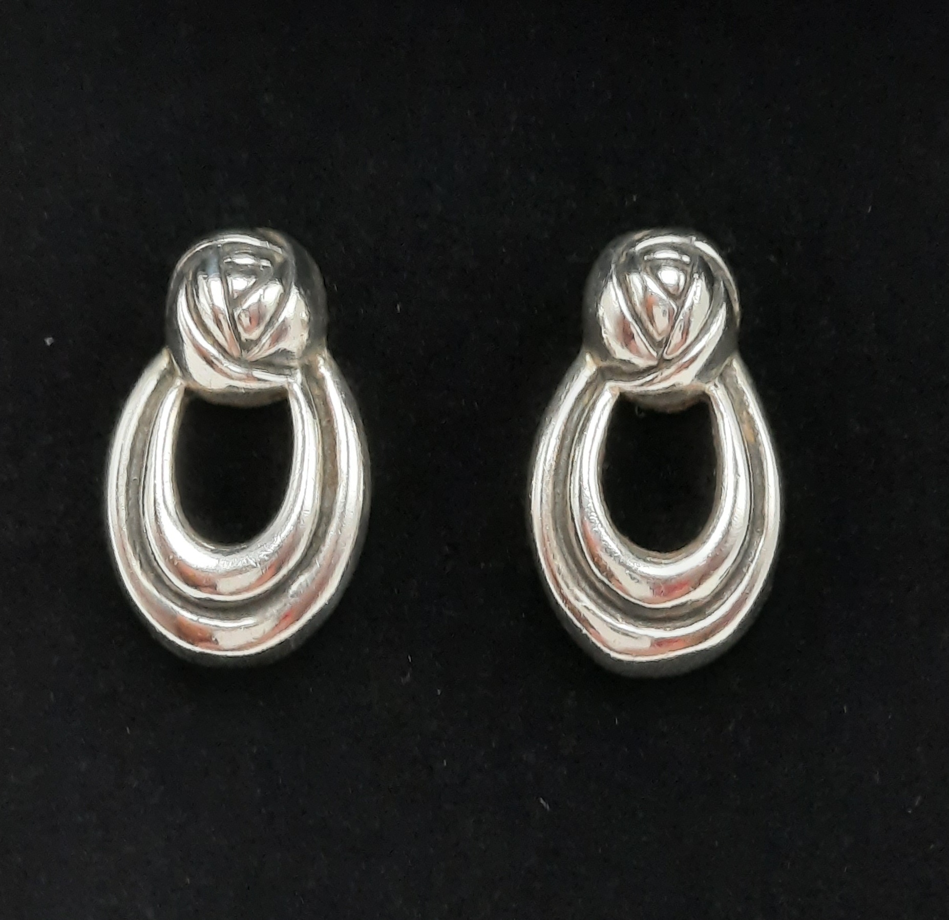 Sterling Silver Rennie Mackintosh Inspired Stud Earrings by Kit Heath