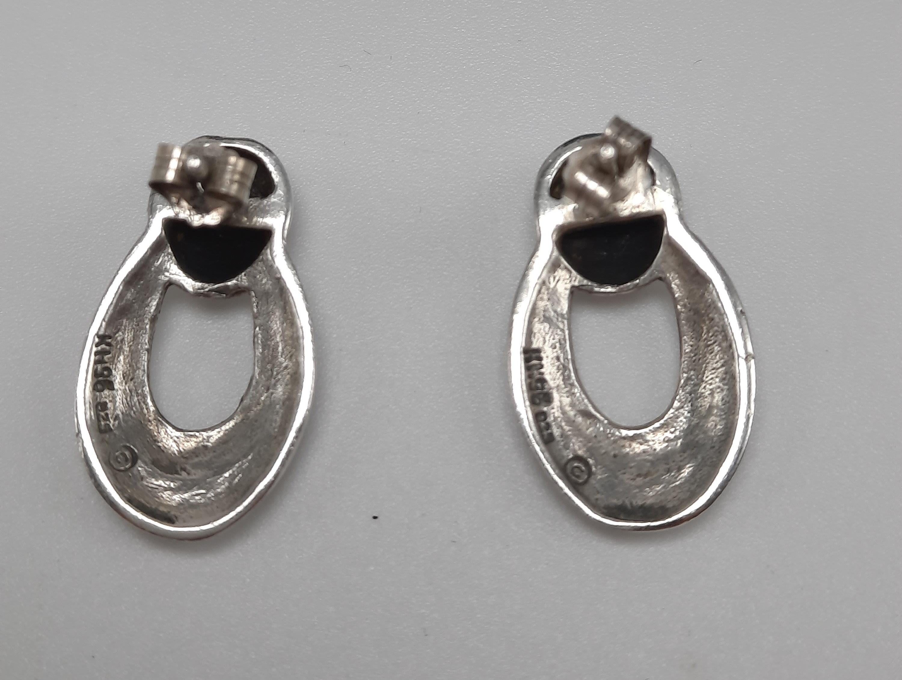 Sterling Silver Rennie Mackintosh Inspired Stud Earrings by Kit Heath