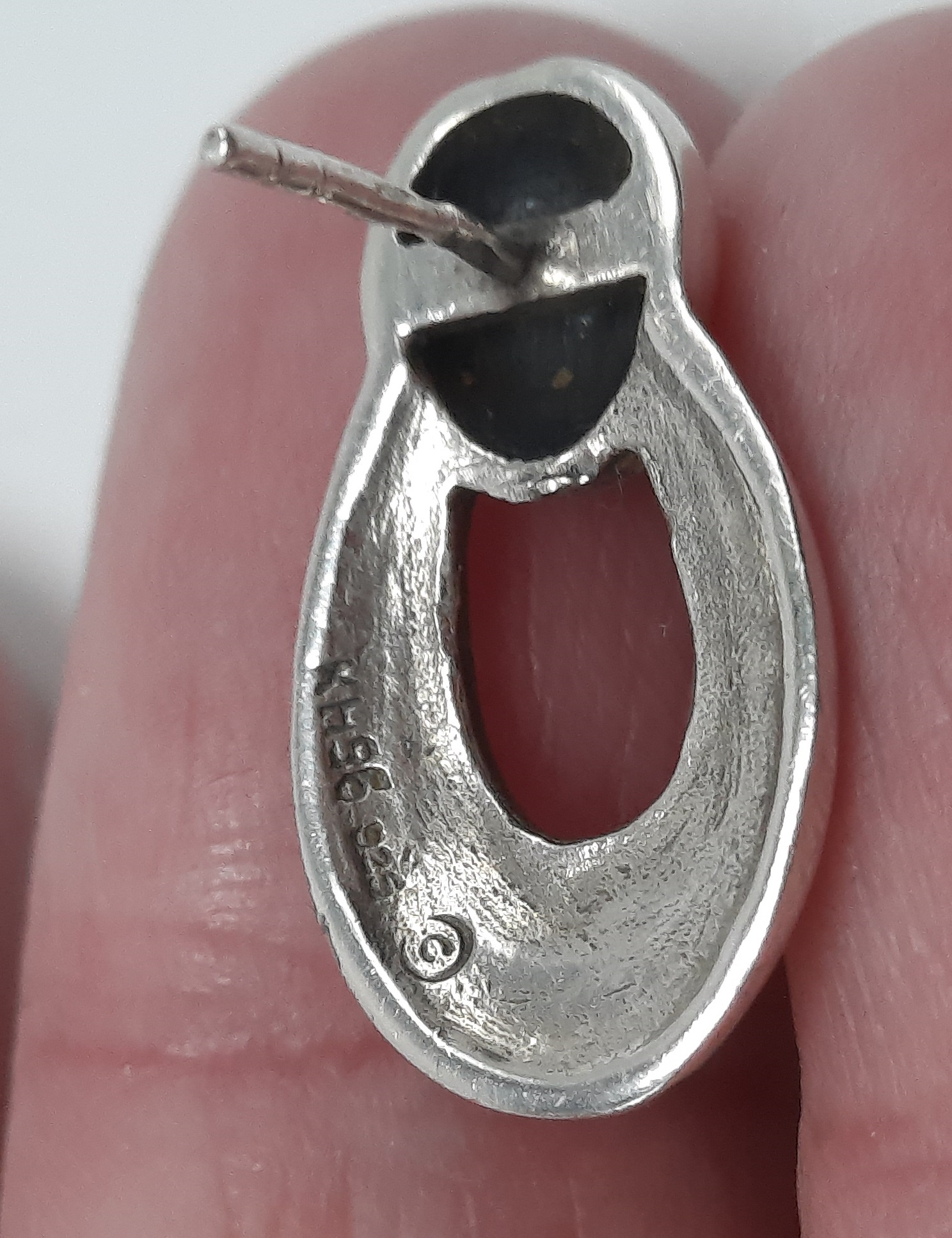 Sterling Silver Rennie Mackintosh Inspired Stud Earrings by Kit Heath