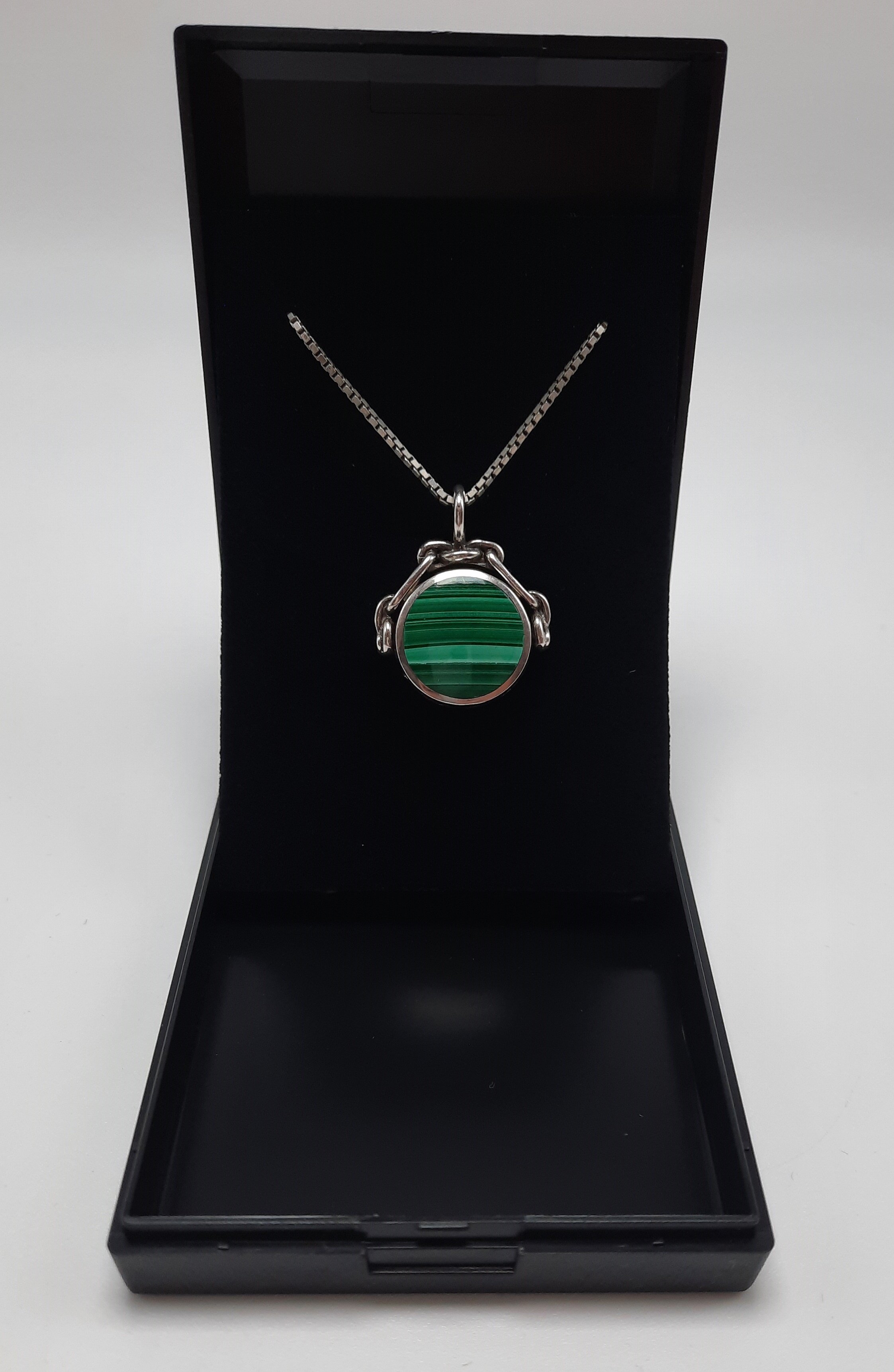 Sterling Silver Double Sided Spinner Pendant by David Scott-Walker - 1983