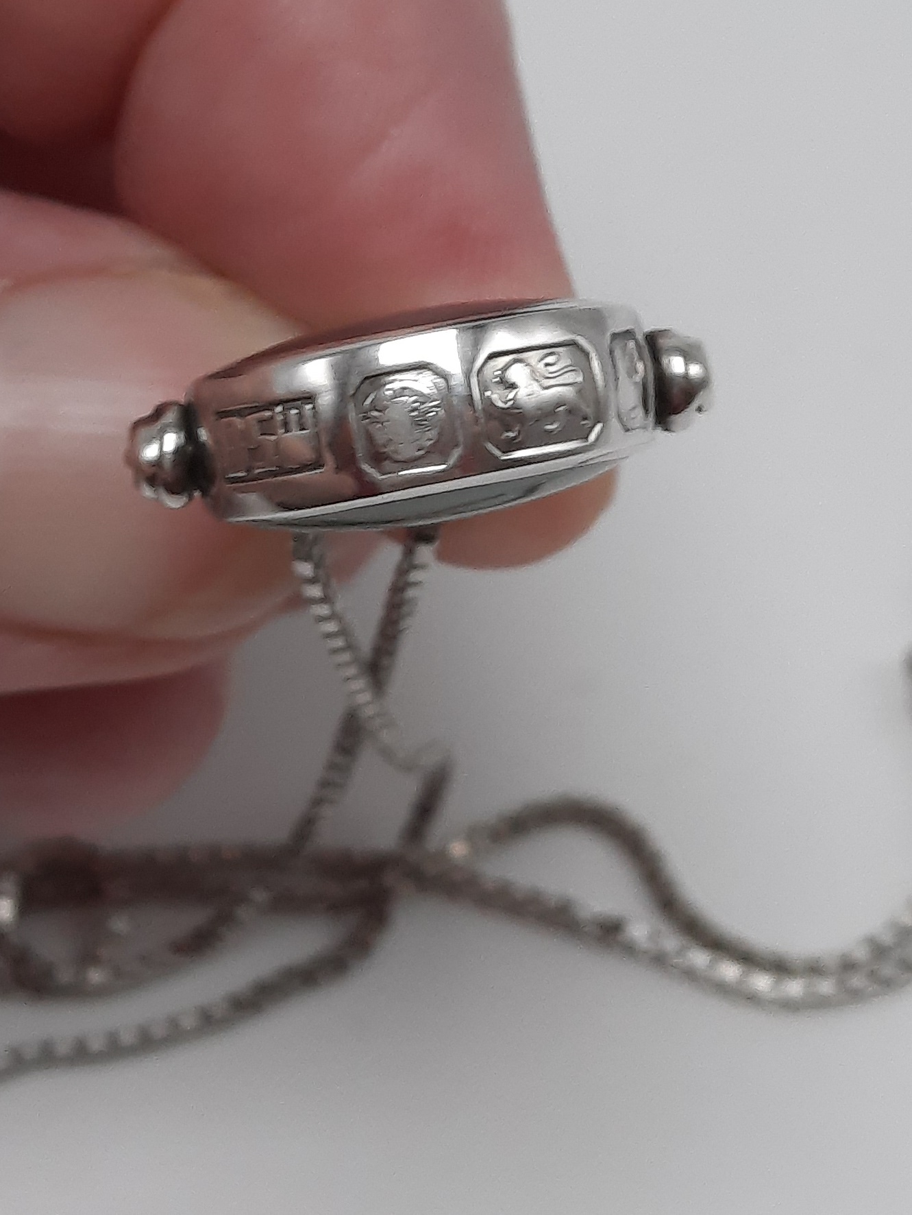 Sterling Silver Double Sided Spinner Pendant by David Scott-Walker - 1983