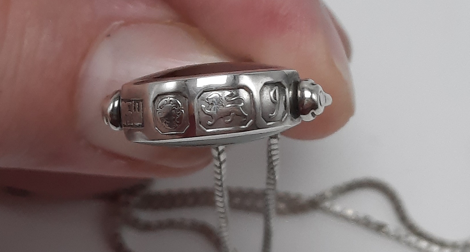 Sterling Silver Double Sided Spinner Pendant by David Scott-Walker - 1983