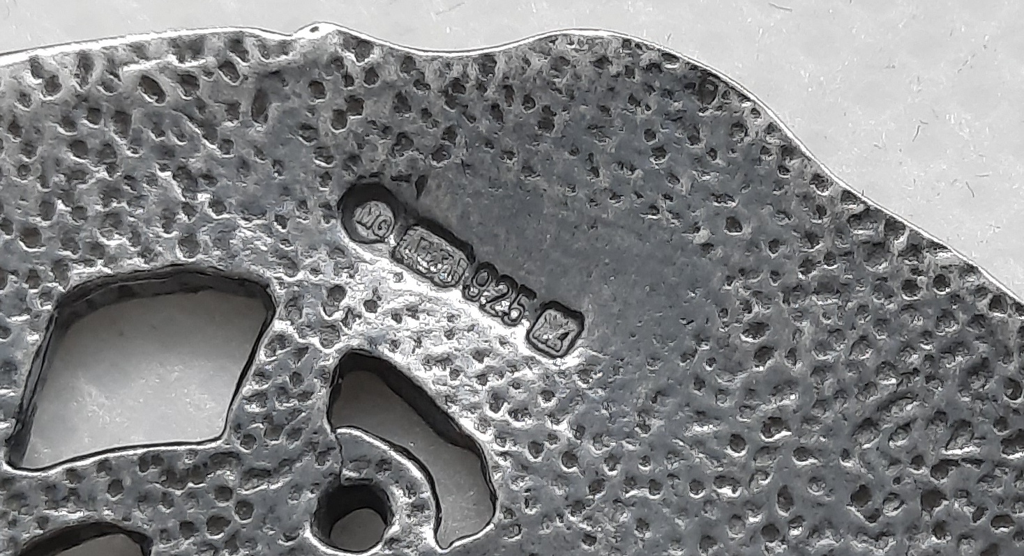 Sterling Silver ORTAK Brooch in Book of Kells Design