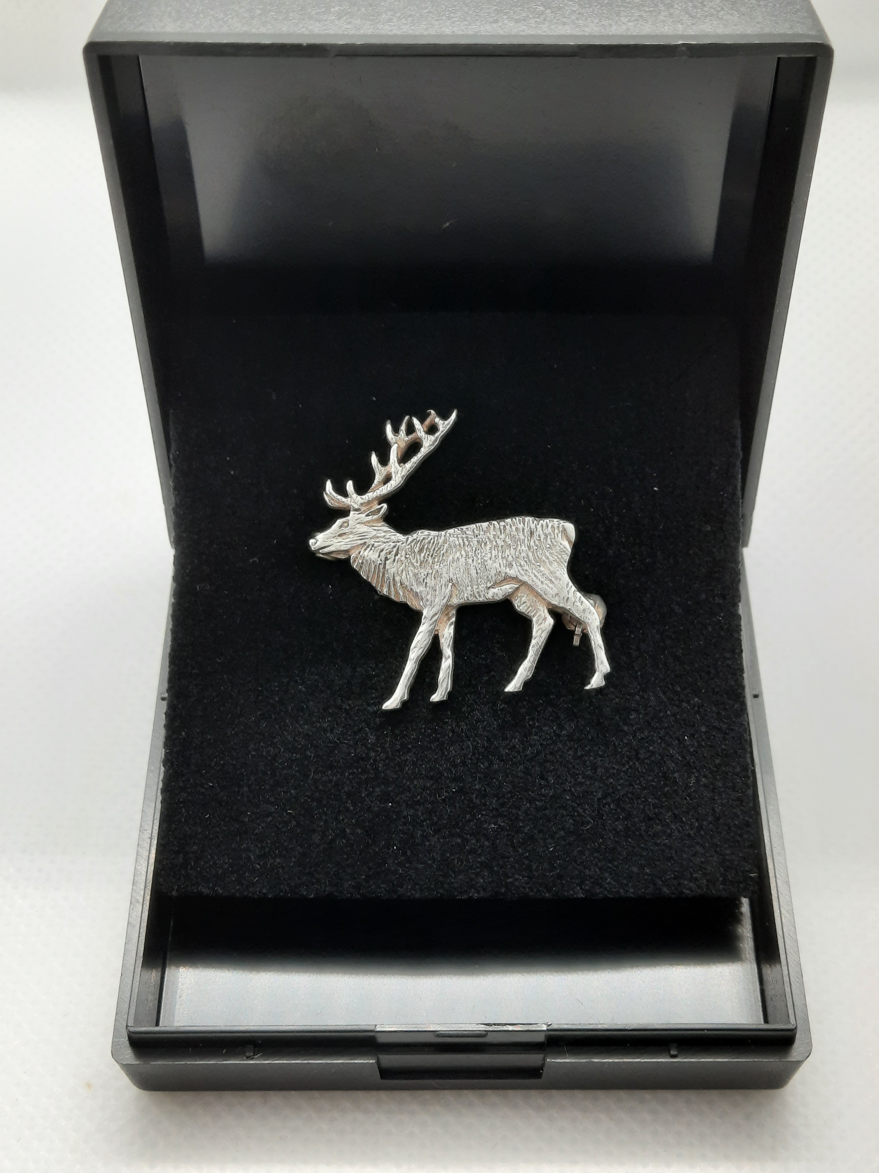 Sterling Silver ORTAK Stag Brooch