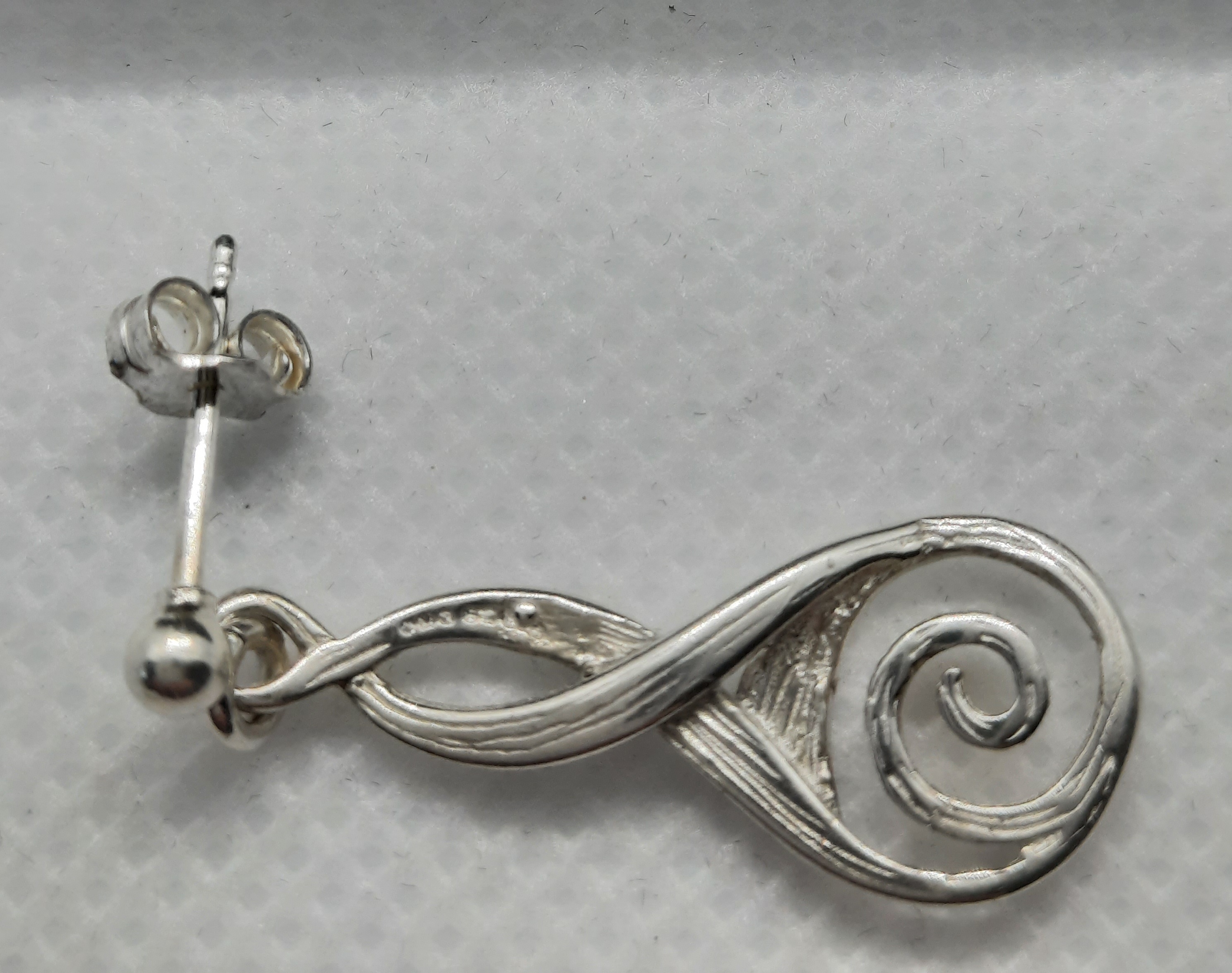 Sterling Silver Ola Gorie Kells Bird Drop Earrings