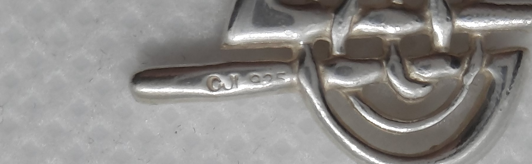 Unusual Pair of Sterling Silver Spiral Earrings by Carrick