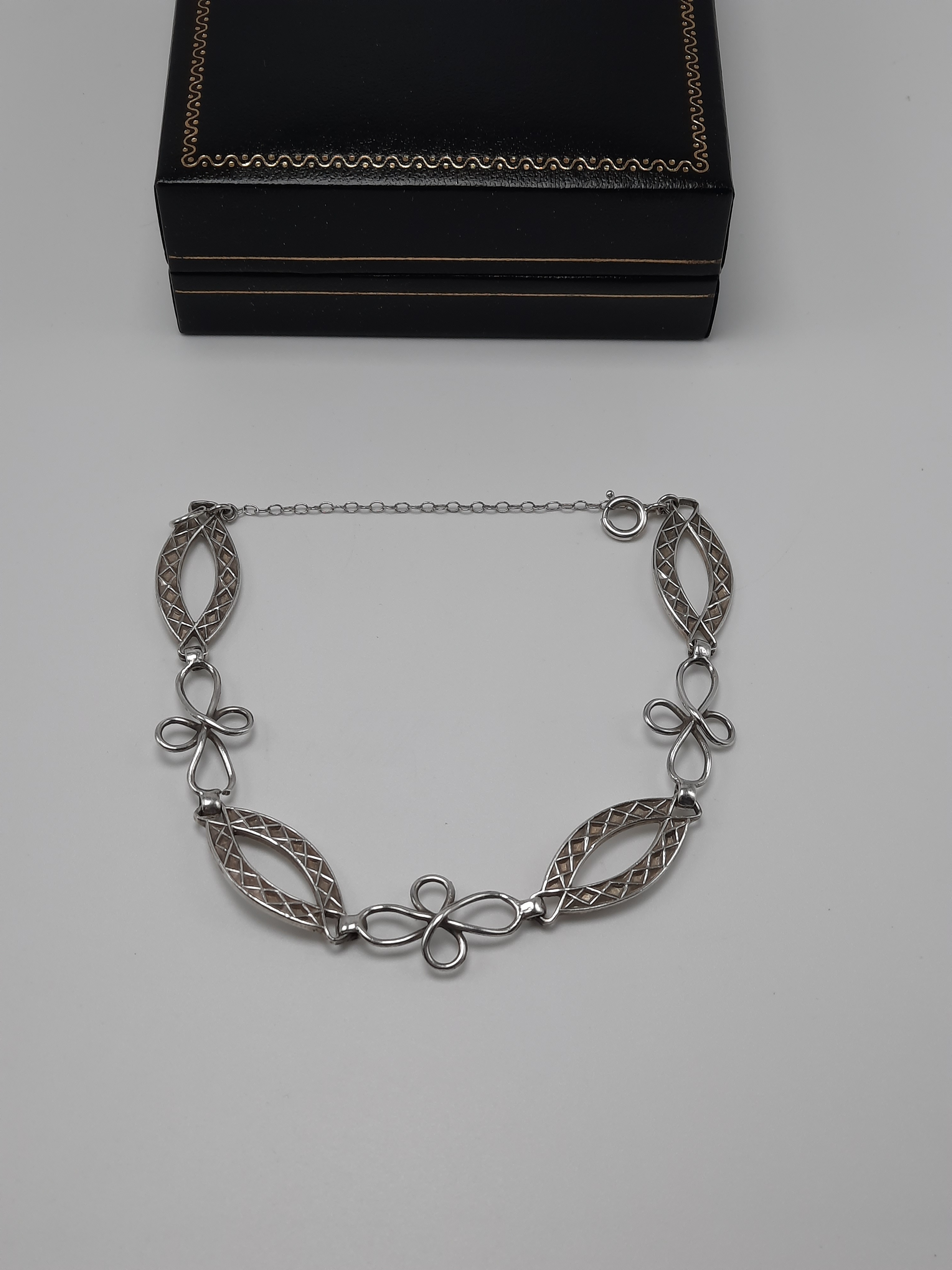 Vintage Sterling Silver Robert Allison Bracelet in Celtic Style
