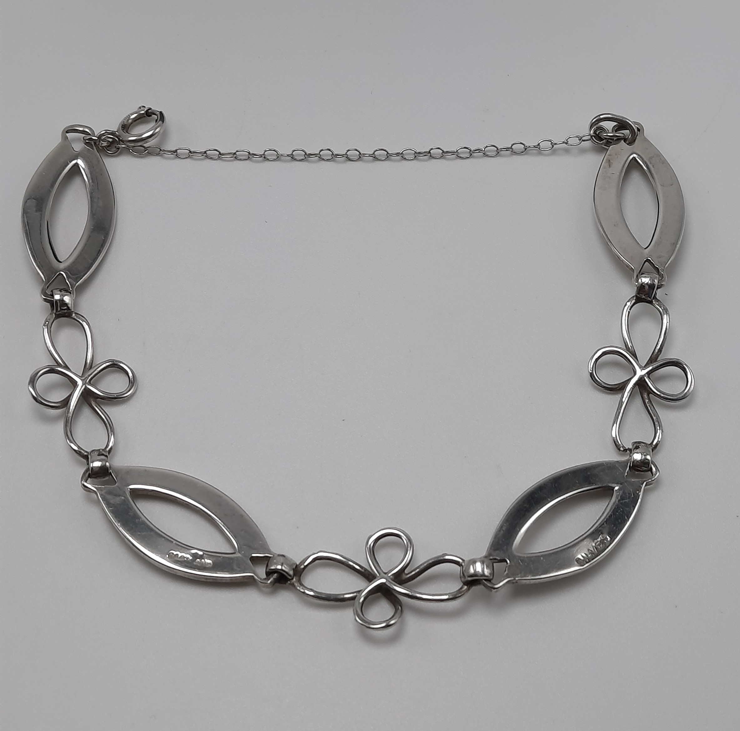 Vintage Sterling Silver Robert Allison Bracelet in Celtic Style