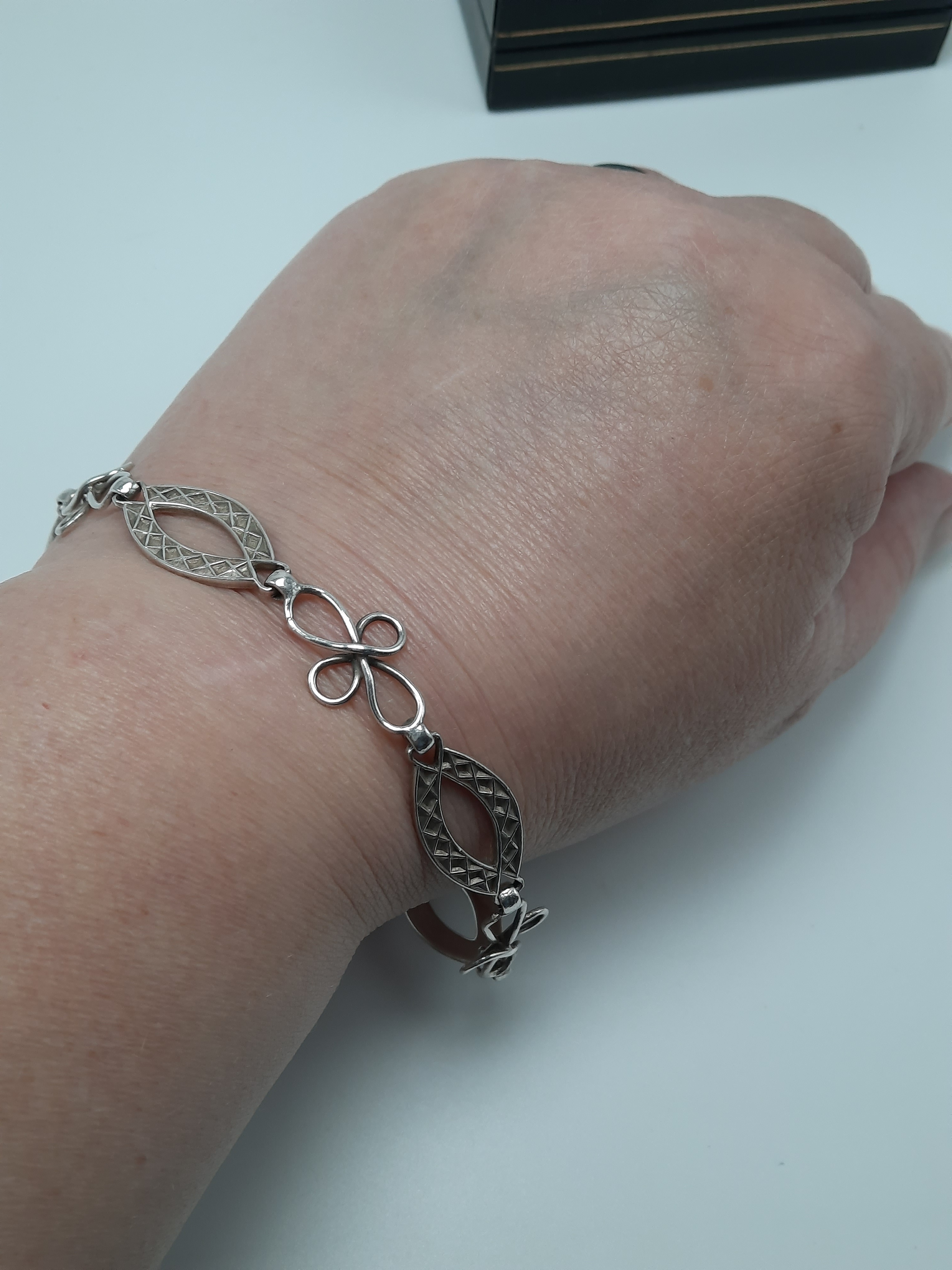 Vintage Sterling Silver Robert Allison Bracelet in Celtic Style