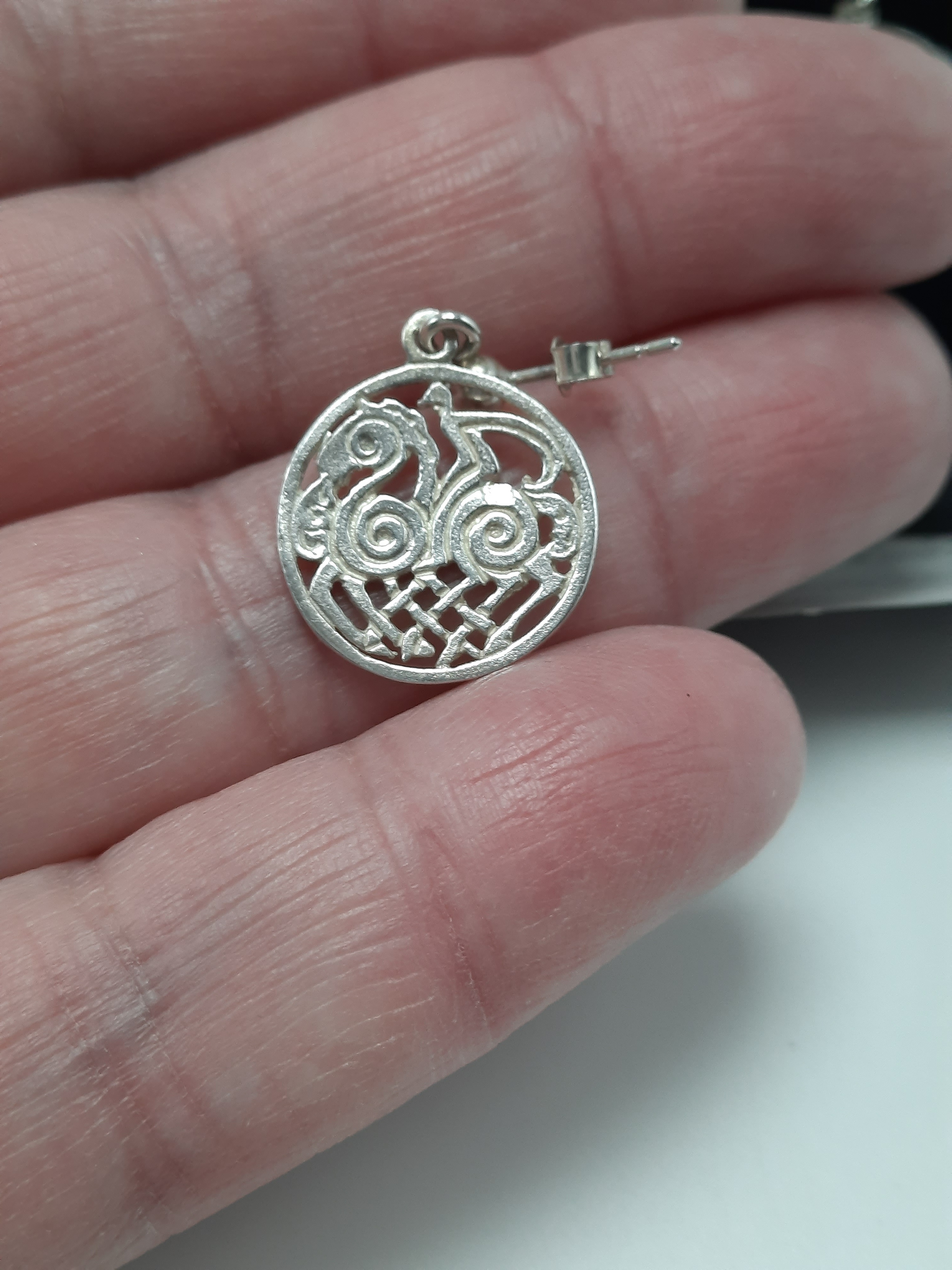 Shetland Silver Sleipnir Drop Earrings in Original Box