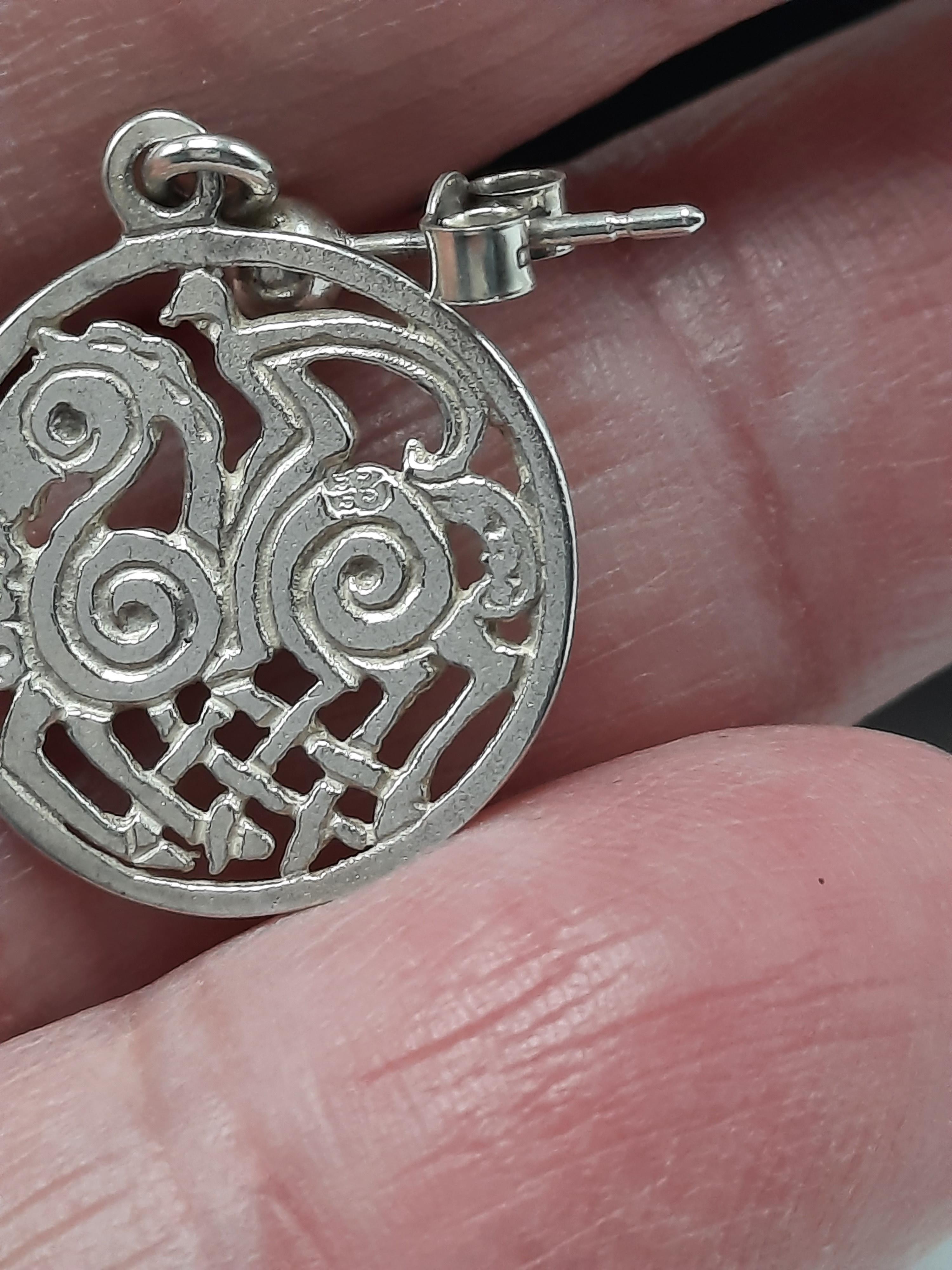 Shetland Silver Sleipnir Drop Earrings in Original Box