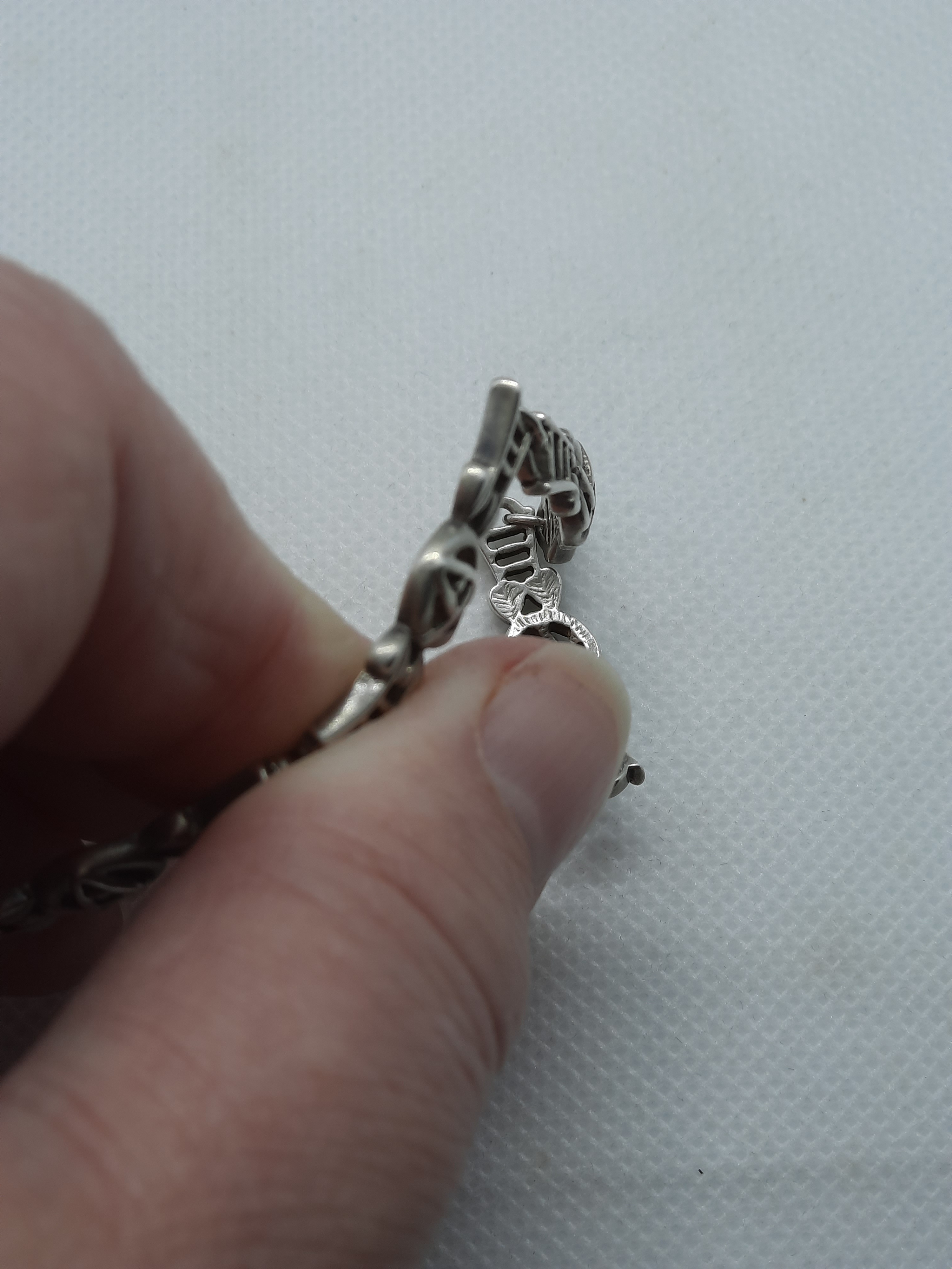 Sterling Silver Rennie Mackintosh Glasgow Rose Design Bracelet