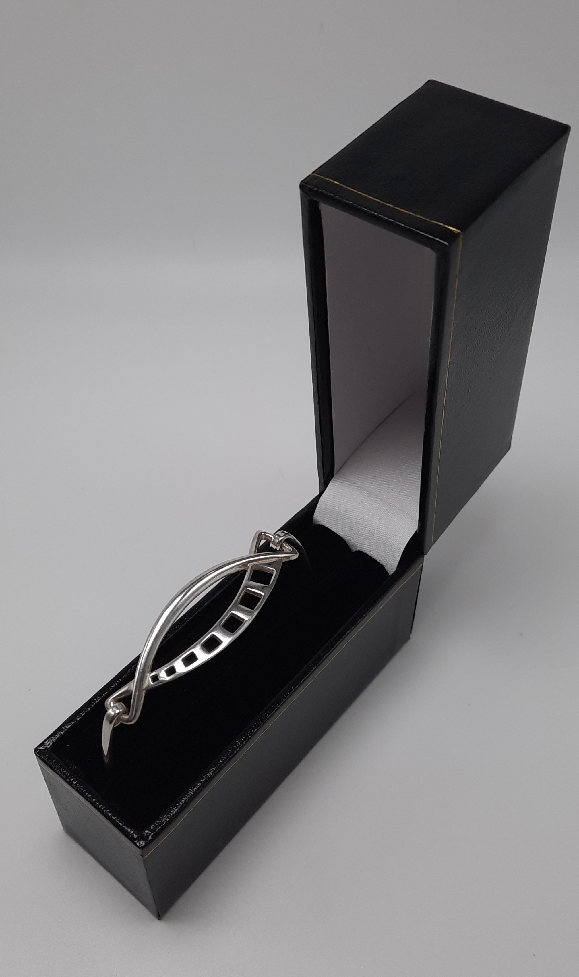 Sterling Silver Carrick Modern Design Bangle - Boxed