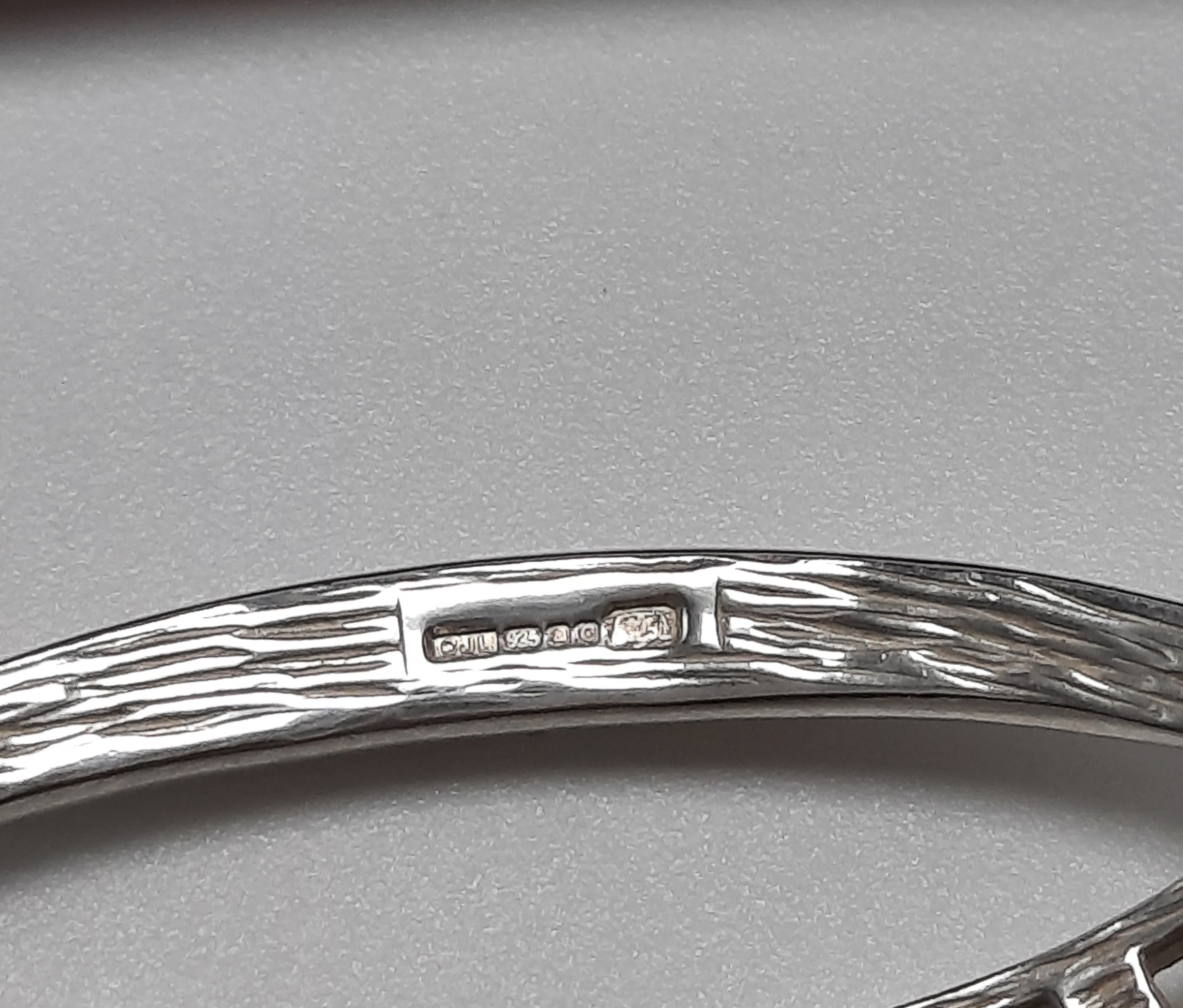 Sterling Silver Carrick Modern Design Bangle - Boxed