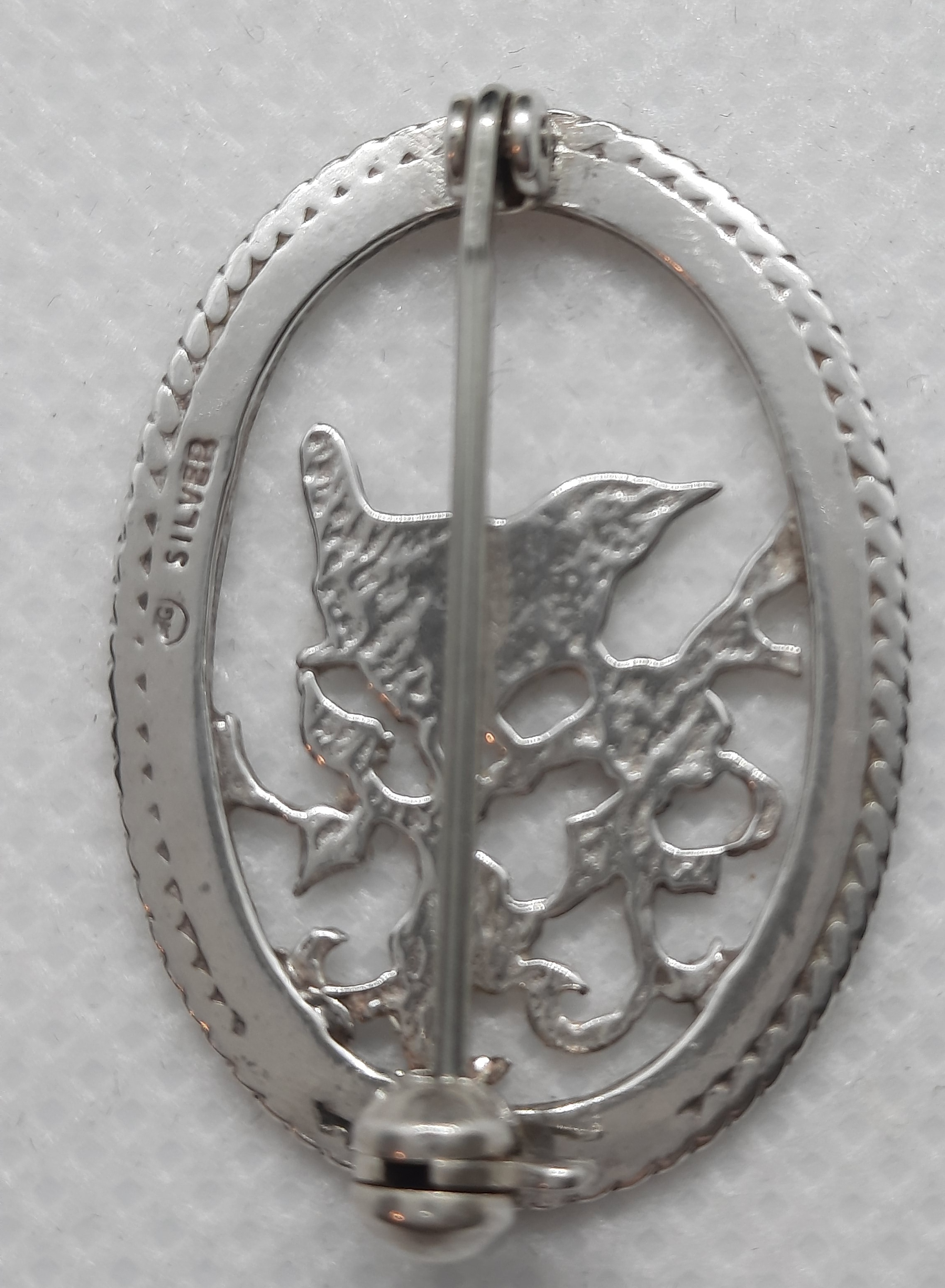 Vintage Sterling Silver ORTAK 'Nature in Flight' Wren Brooch