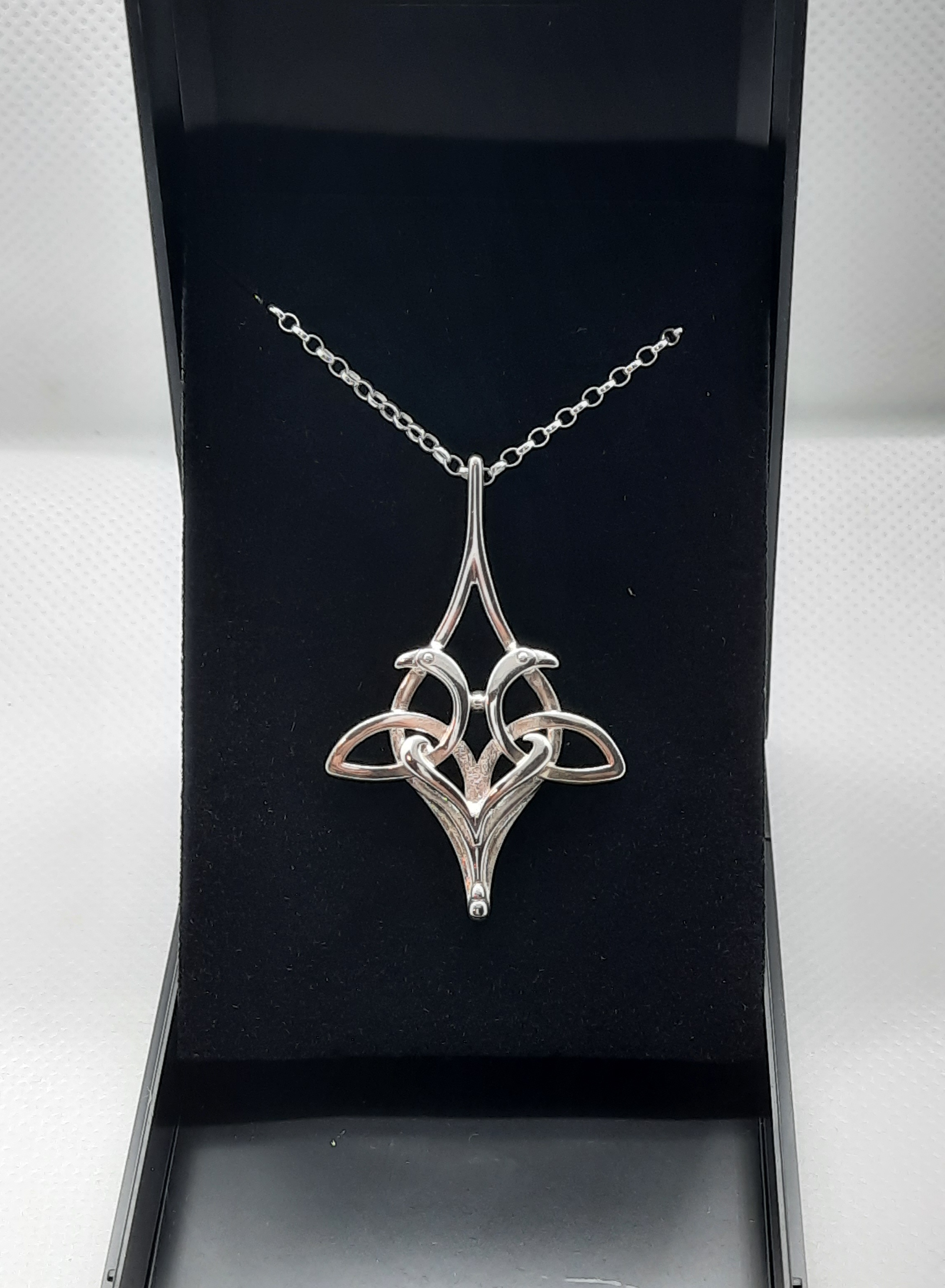 Sterling Silver Ola Gorie Kells Bird Pendant and Chain