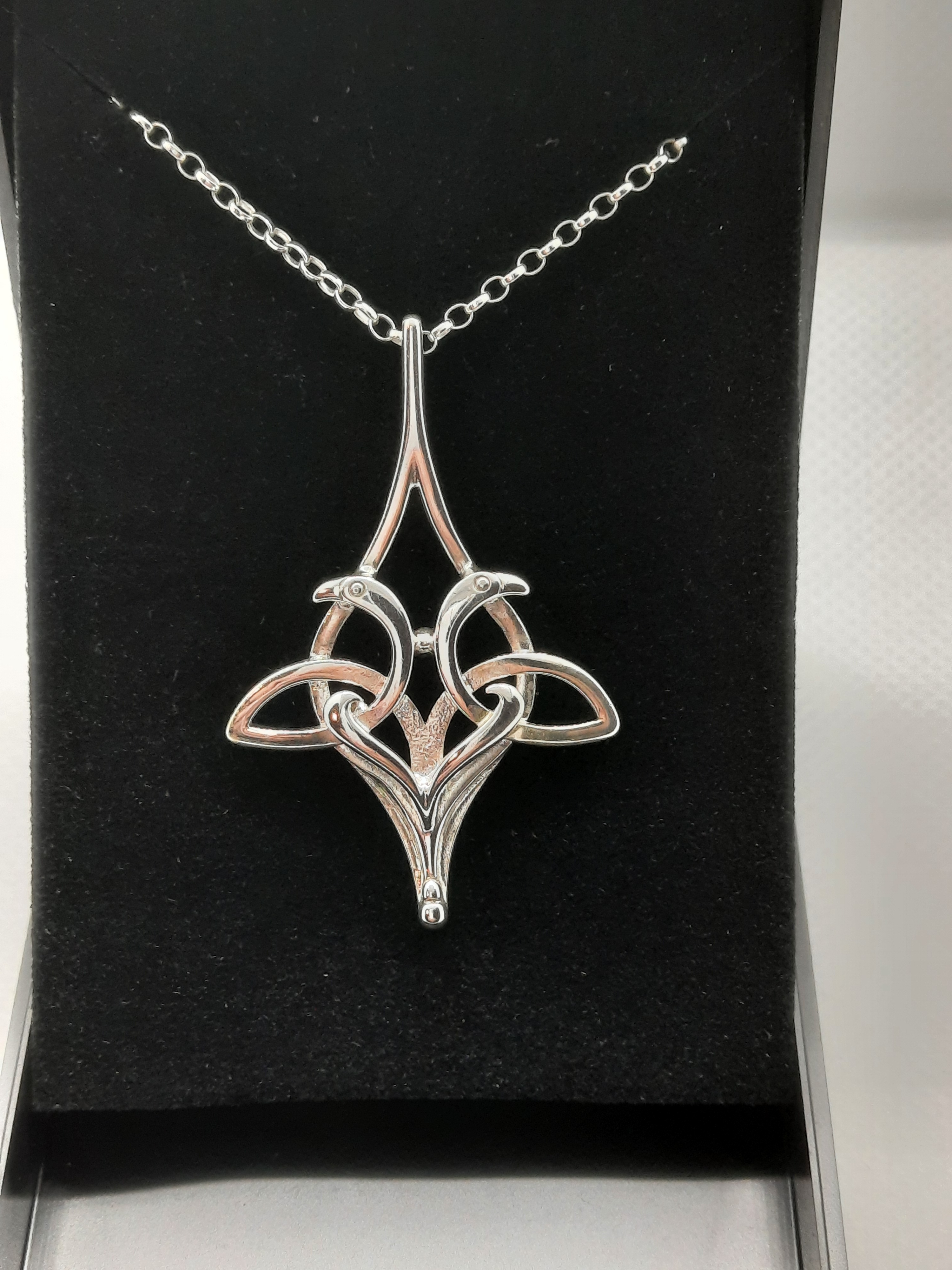 Sterling Silver Ola Gorie Kells Bird Pendant and Chain