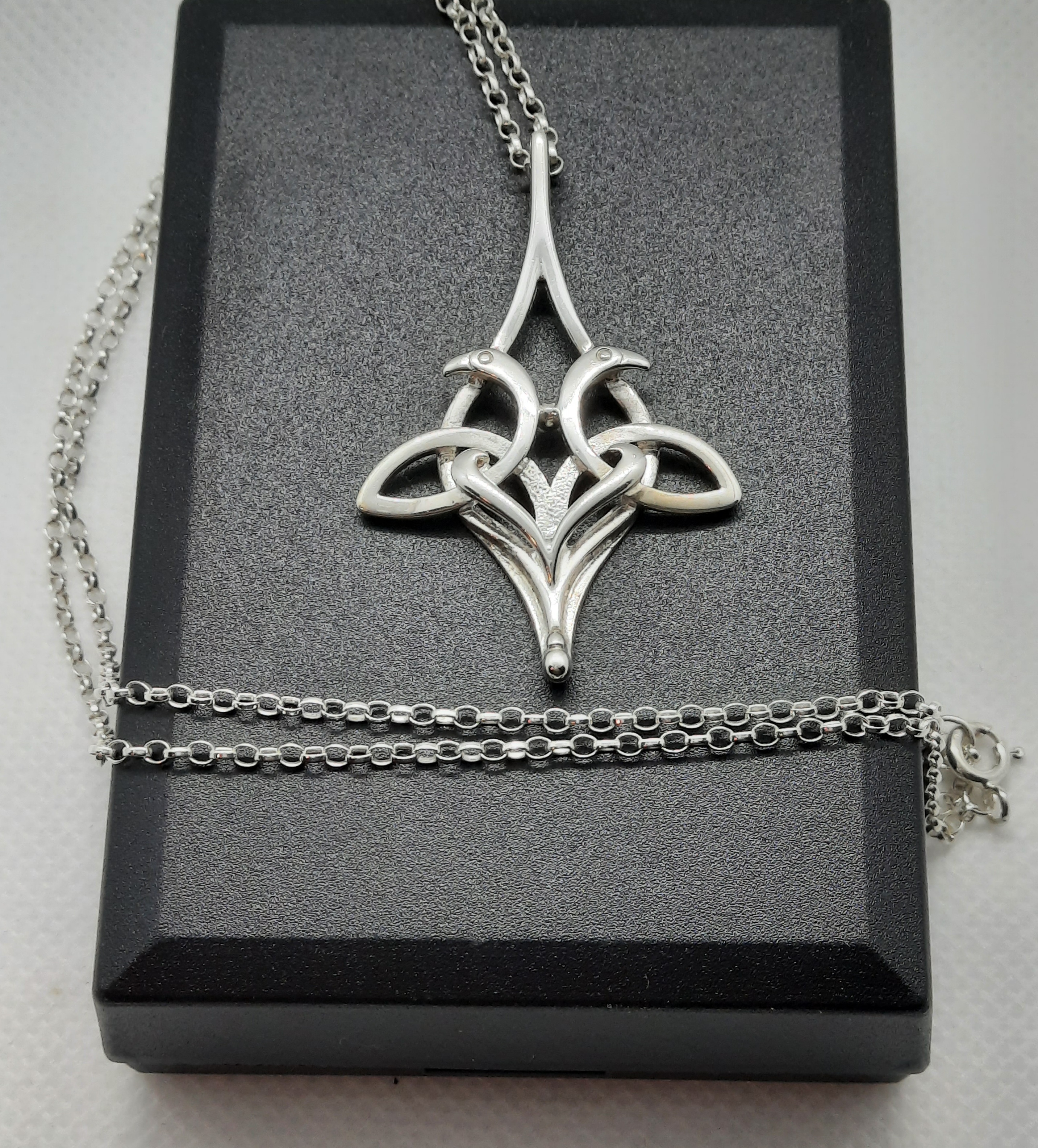 Sterling Silver Ola Gorie Kells Bird Pendant and Chain