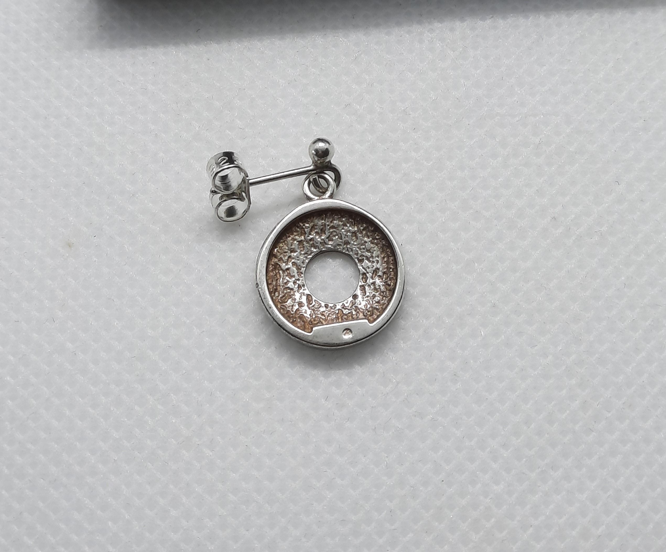 Lovely Pair of Unusual Celtic Style Serling Silver Earrings