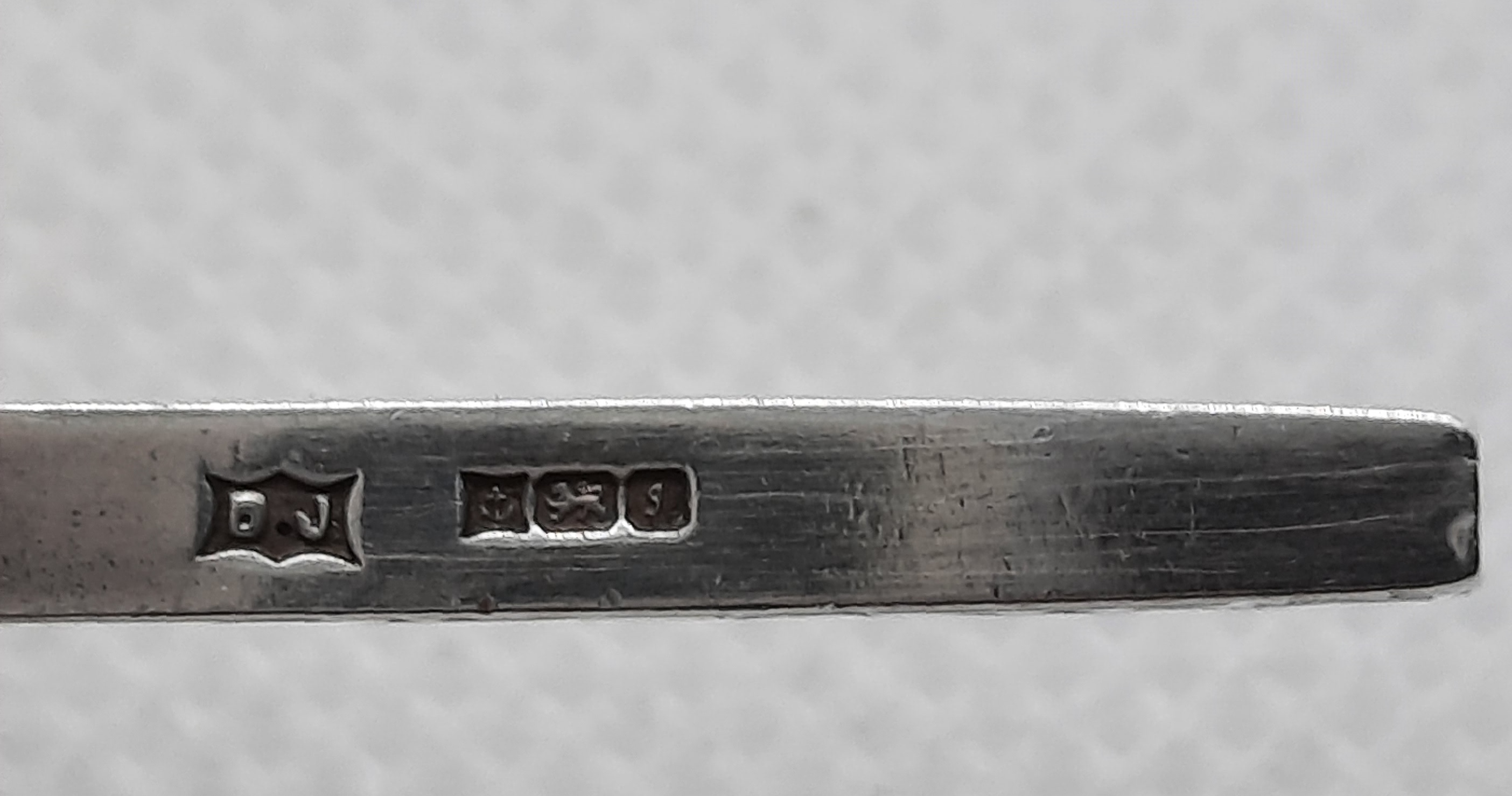 Sterling Silver Hallmarked Patterned Cross on Sterling Curb Chain