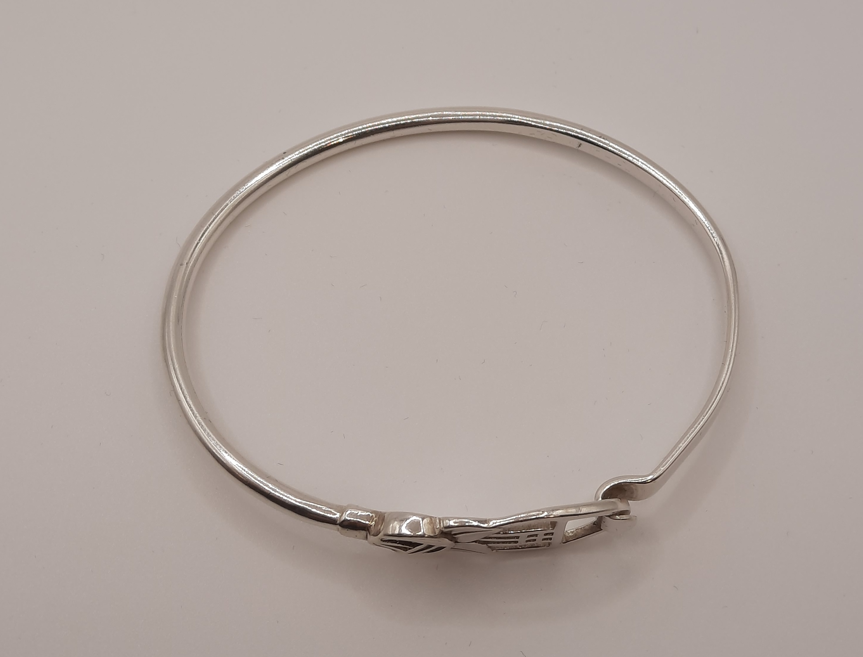 Sterling Silver Rennie Mackintosh Inspired Bangle in Original Box