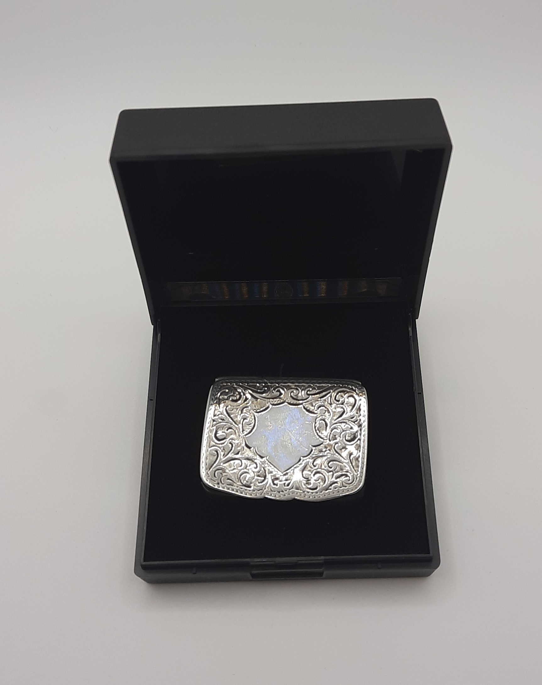 Antique Sterling Silver Pill Box - Fully Hallmarked Birmingham 1905 - Adie and Lovekin