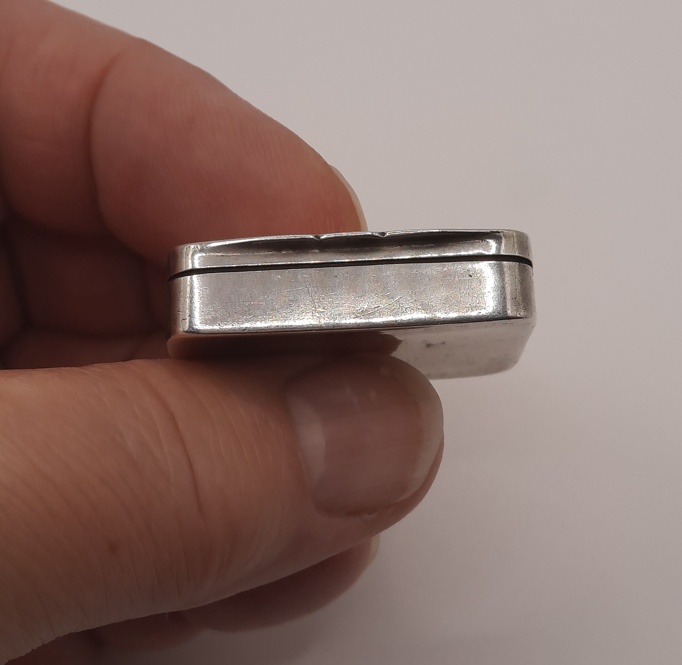 Antique Sterling Silver Pill Box - Fully Hallmarked Birmingham 1905 - Adie and Lovekin