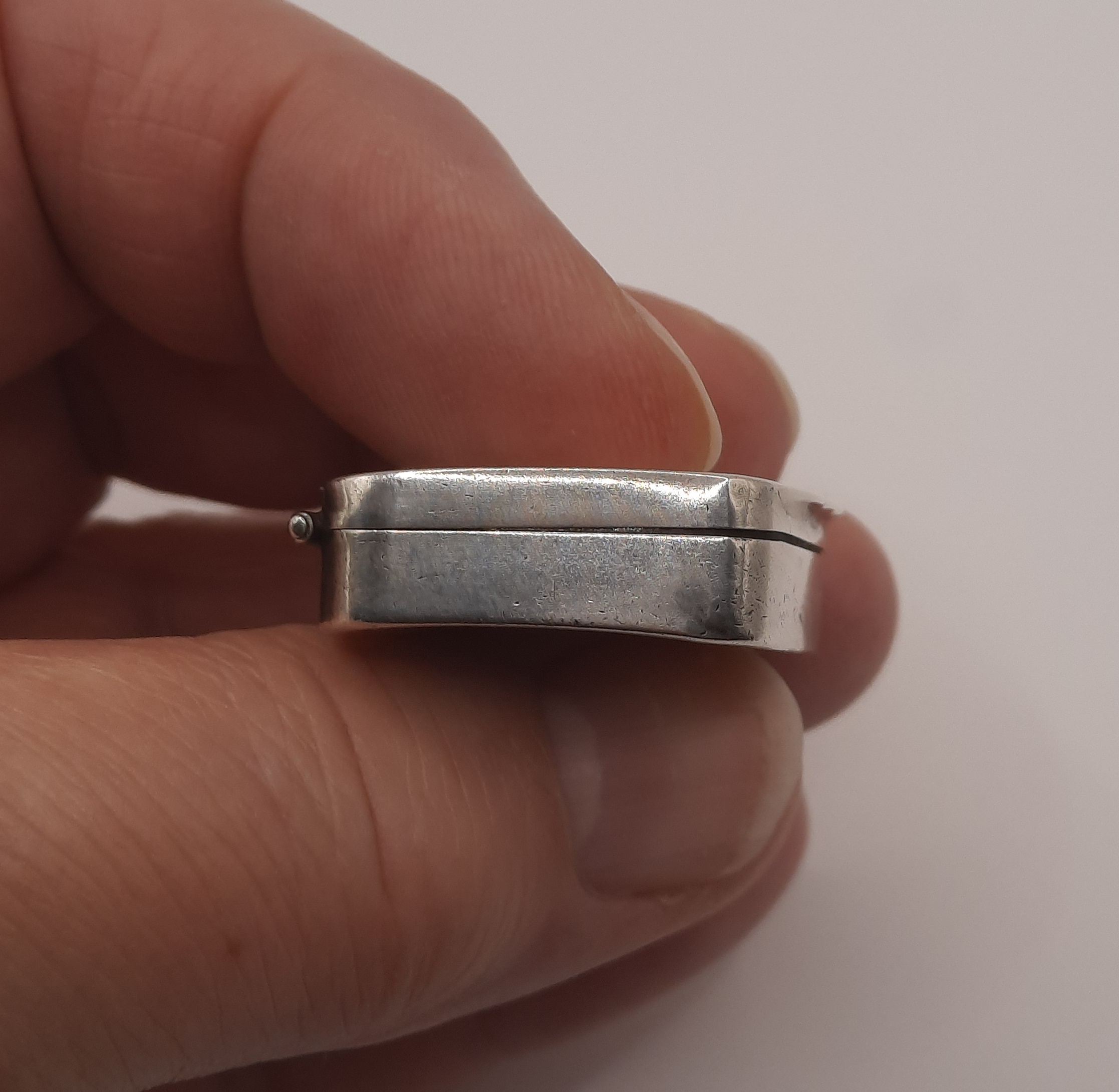 Antique Sterling Silver Pill Box - Fully Hallmarked Birmingham 1905 - Adie and Lovekin