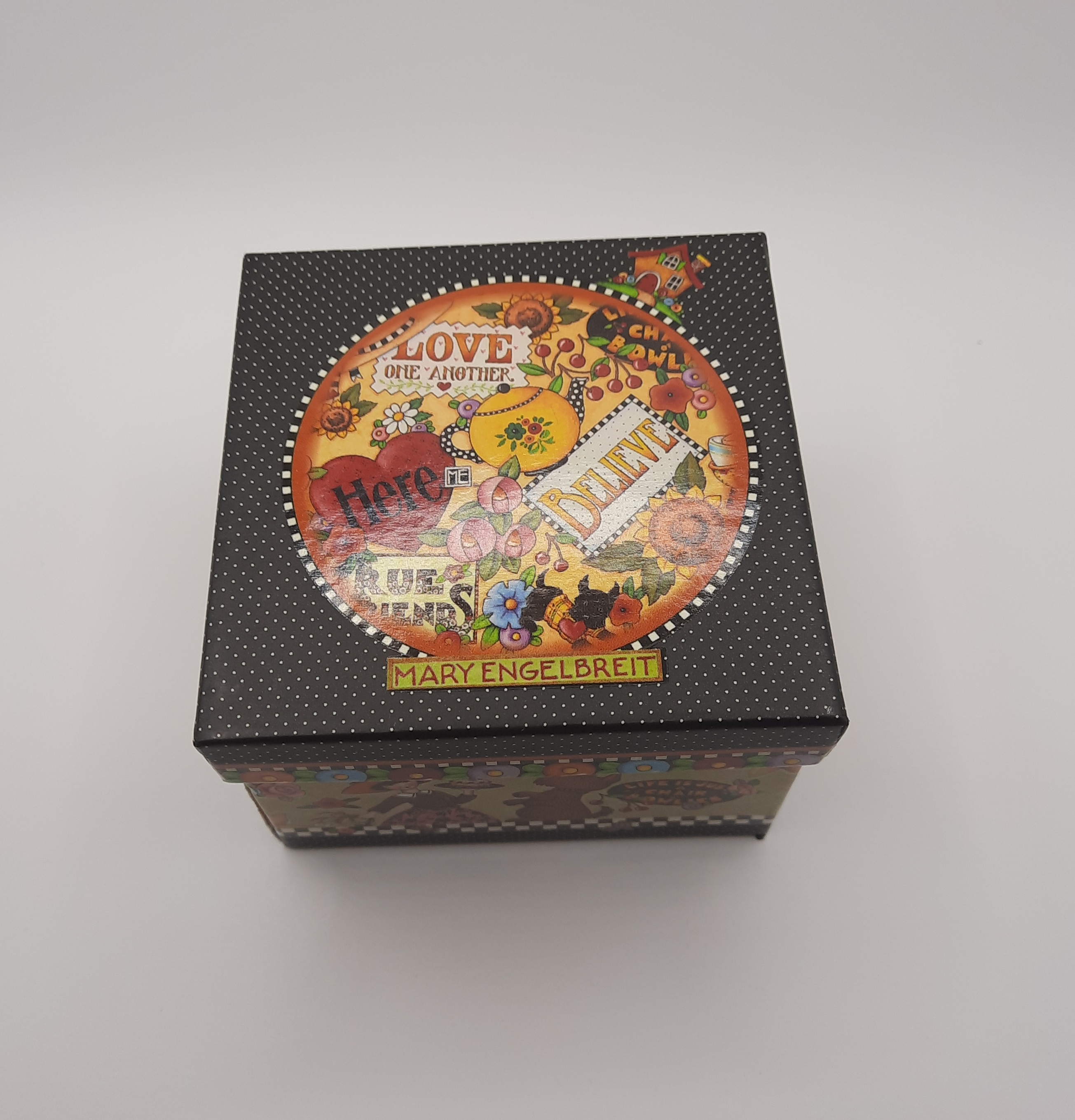 Mary Engelbreit Female Figure with Umbrella and Cake Brooch in Sterling Silver