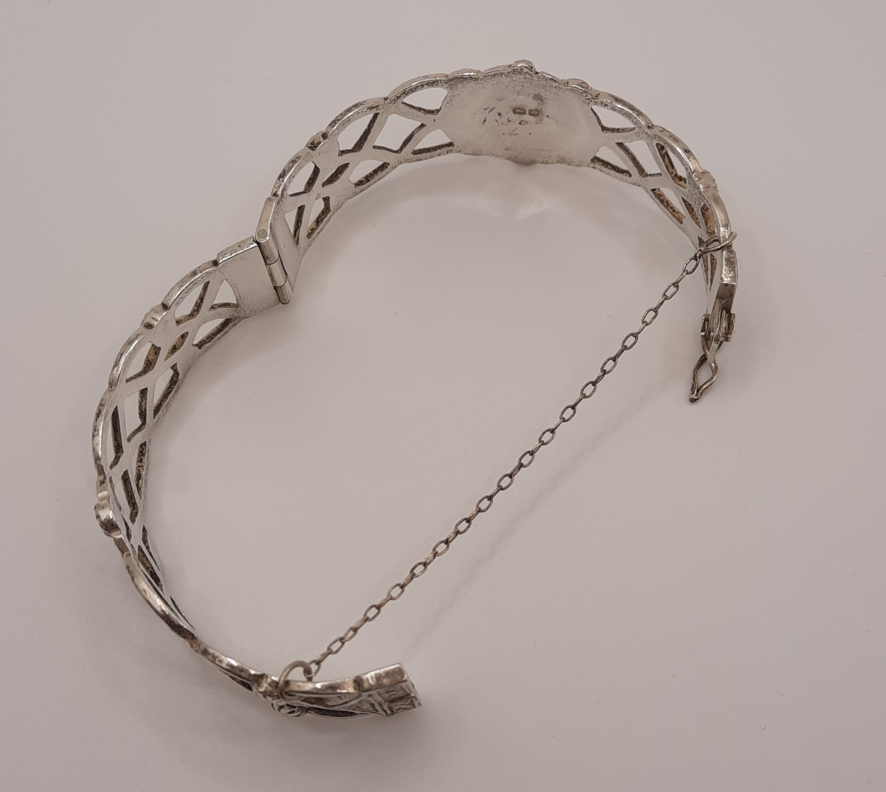 Sterling Silver Antique Bangle by Joseph Cook & Son - Hallmarked 1914