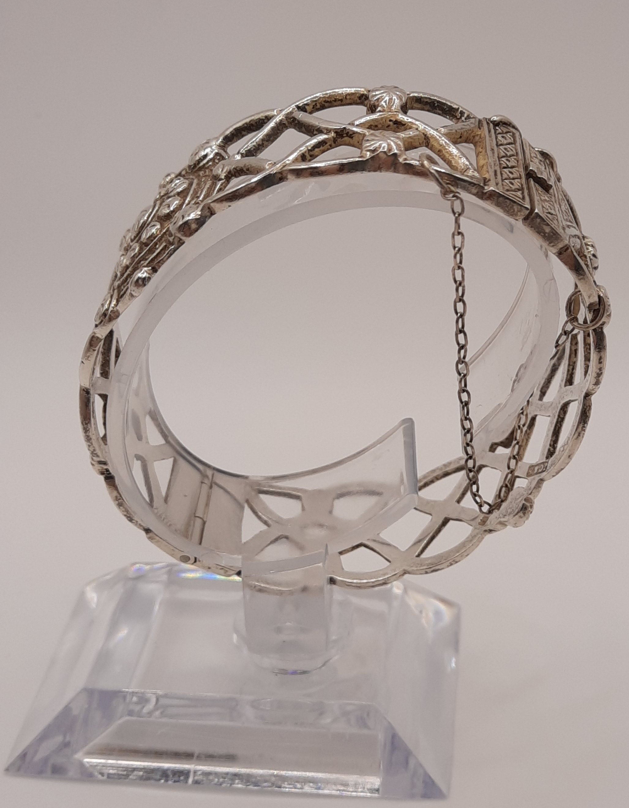 Sterling Silver Antique Bangle by Joseph Cook & Son - Hallmarked 1914